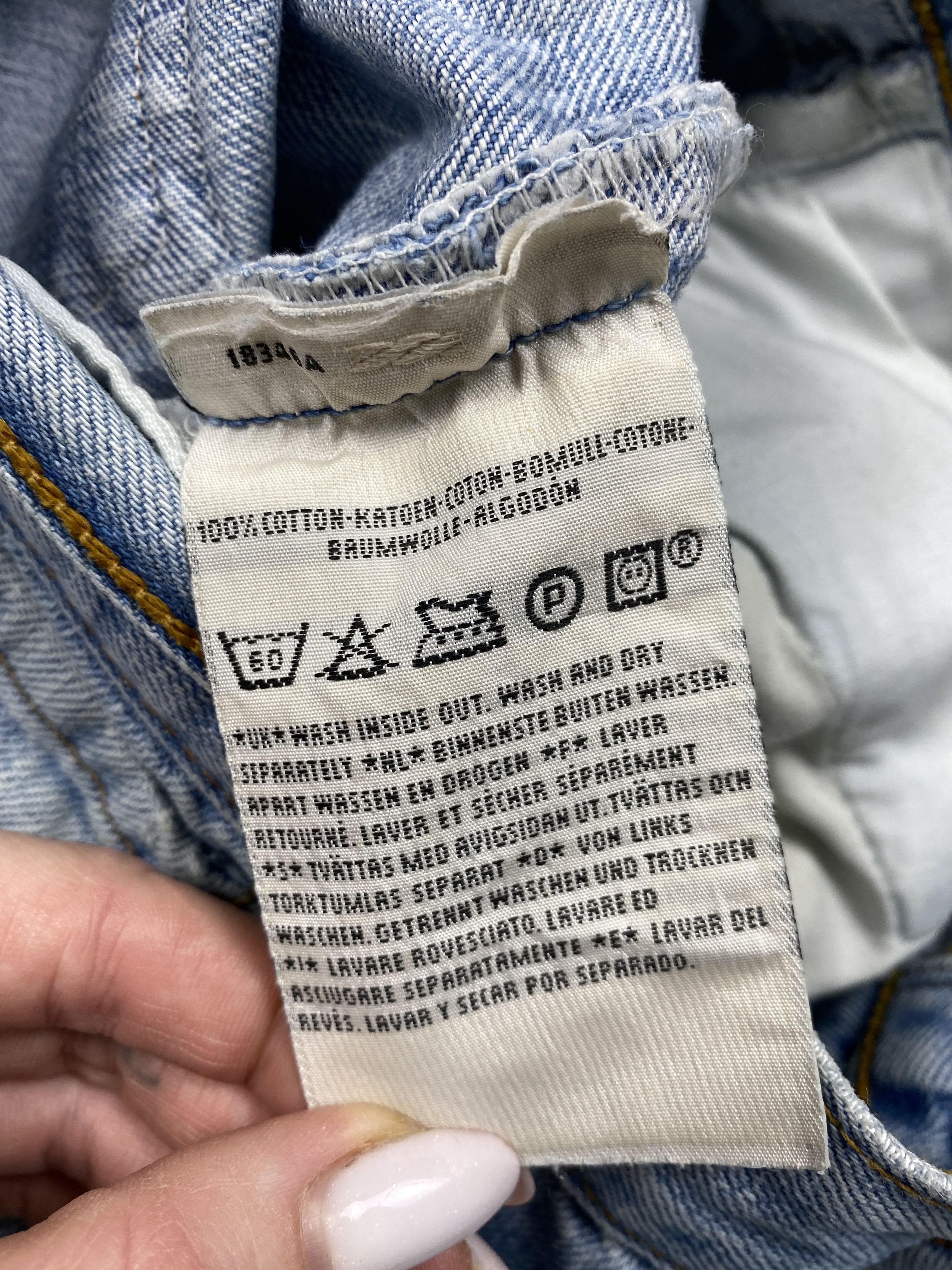 Levi's Levi's 501 90s Vintage Blue Denim Pants Jeans Size US 33 - 6 Thumbnail