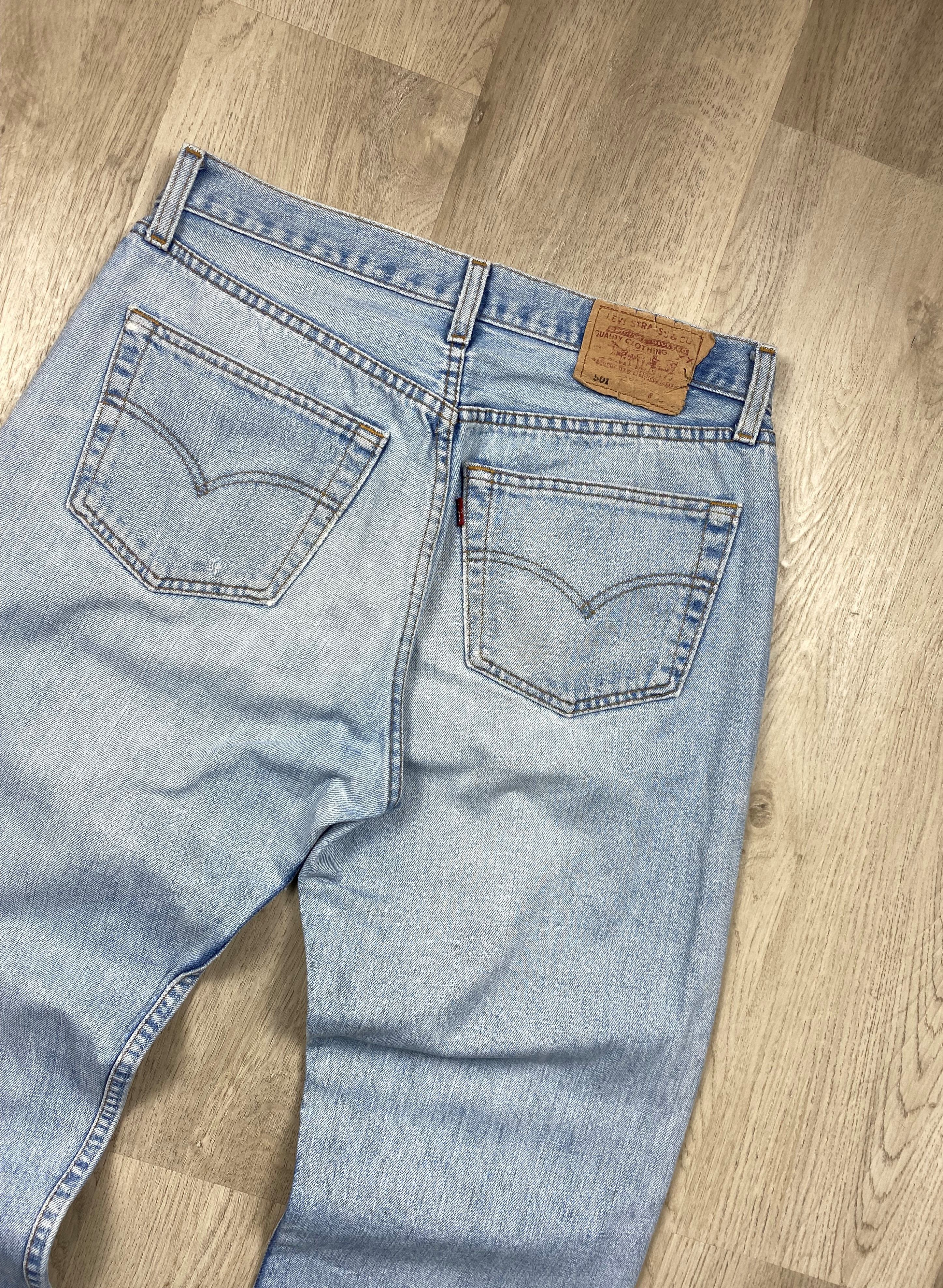Levi's Levi's 501 90s Vintage Blue Denim Pants Jeans Size US 33 - 2 Thumbnail