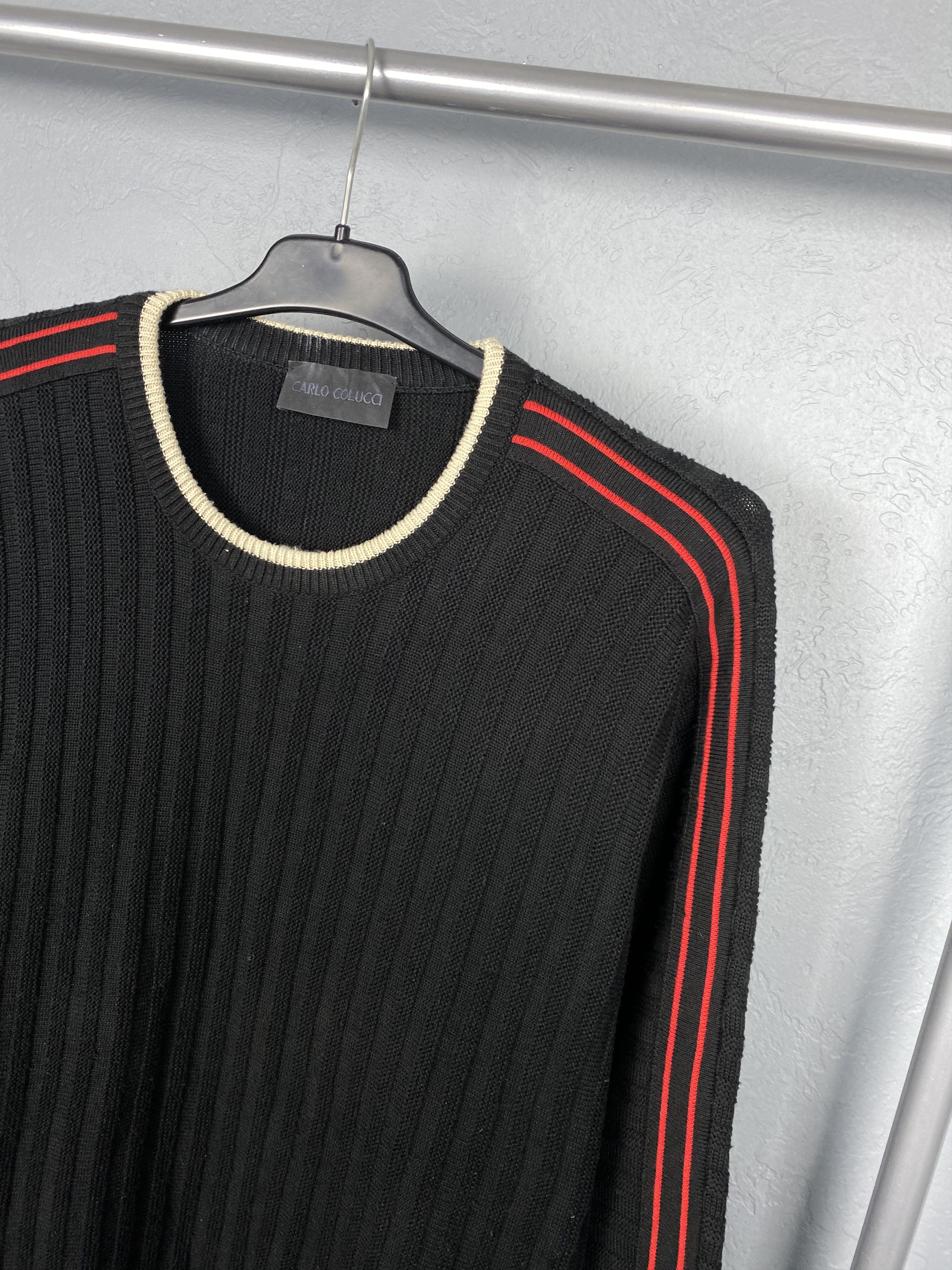 Carlo Colucci × Vintage Carlo Colucci Vintage Mens Cotton Knit Sweater Size US L / EU 52-54 / 3 - 2 Thumbnail