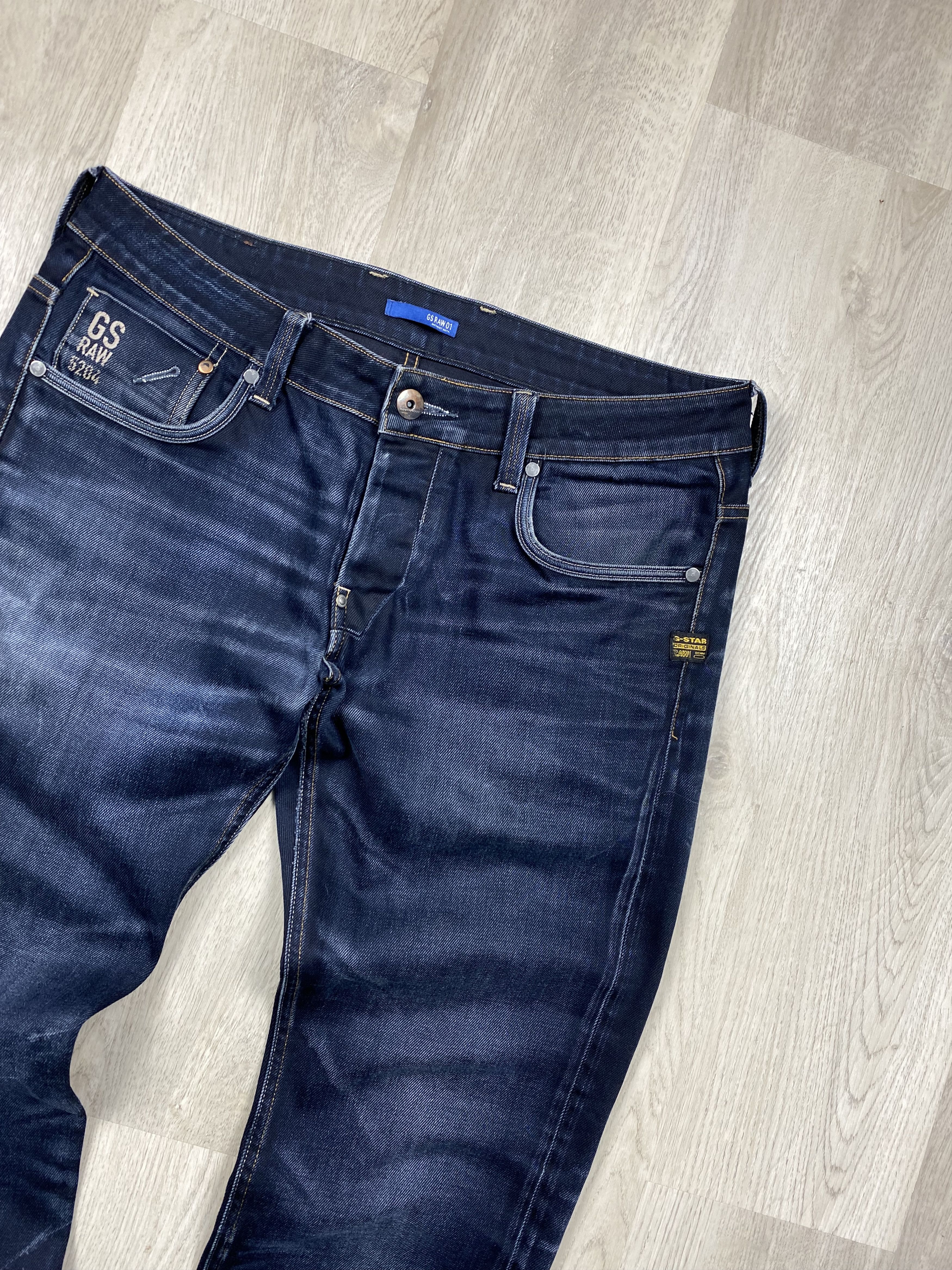G-Star G Star Raw Vintage Faded Mens Denim Pants Jeans Size US 34 / EU 50 - 7 Thumbnail