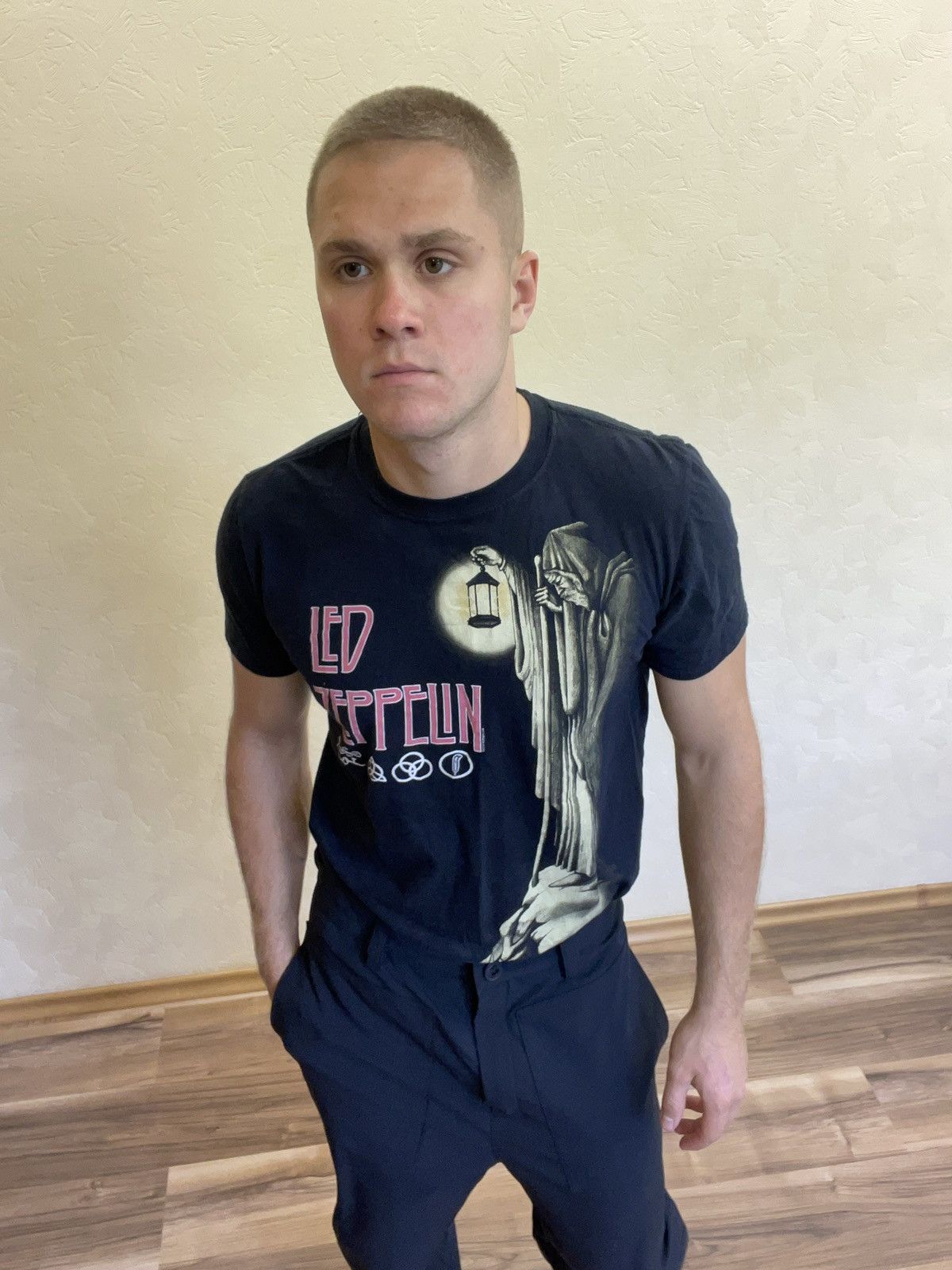 Led Zeppelin × Vintage Vintage T-shirts Led Zeppelin Logo Y2K Band Tee 90s USA Size US M / EU 48-50 / 2 - 1 Thumbnail
