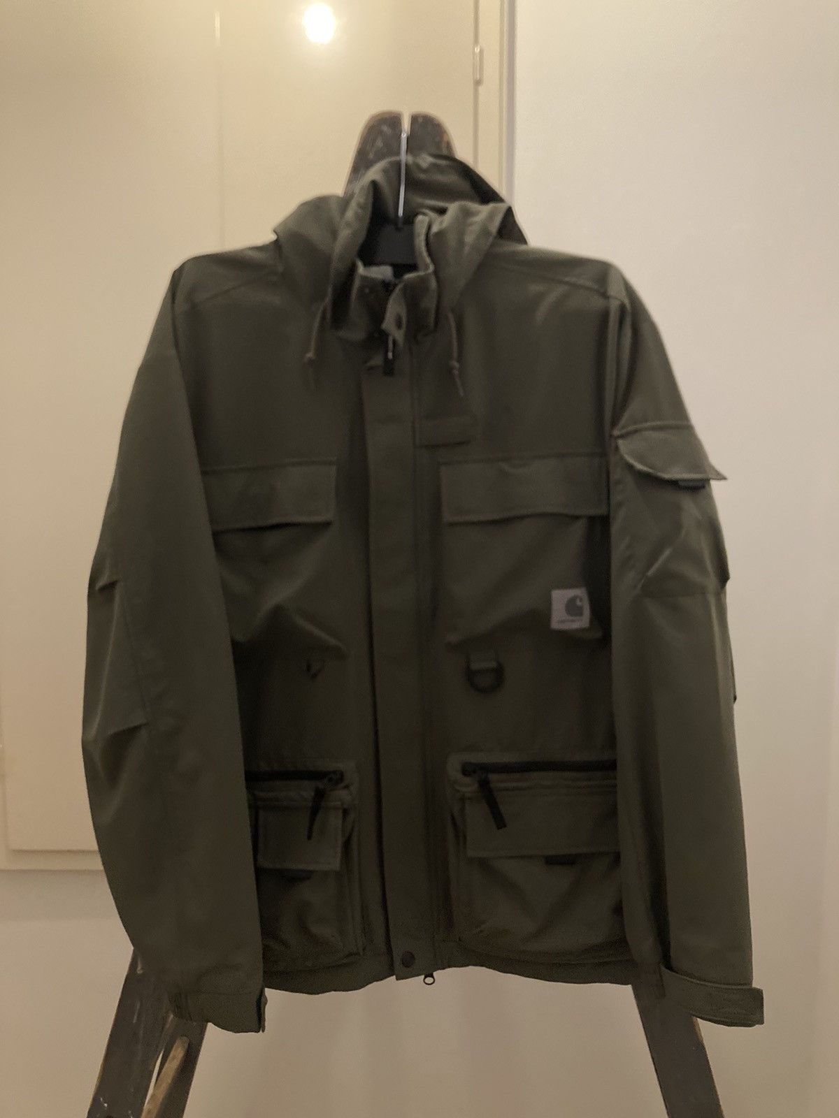 Carhartt Wip Elmwood Jacket (Khaki/ Sz. L) Size US L / EU 52-54 / 3 - 1 Thumbnail