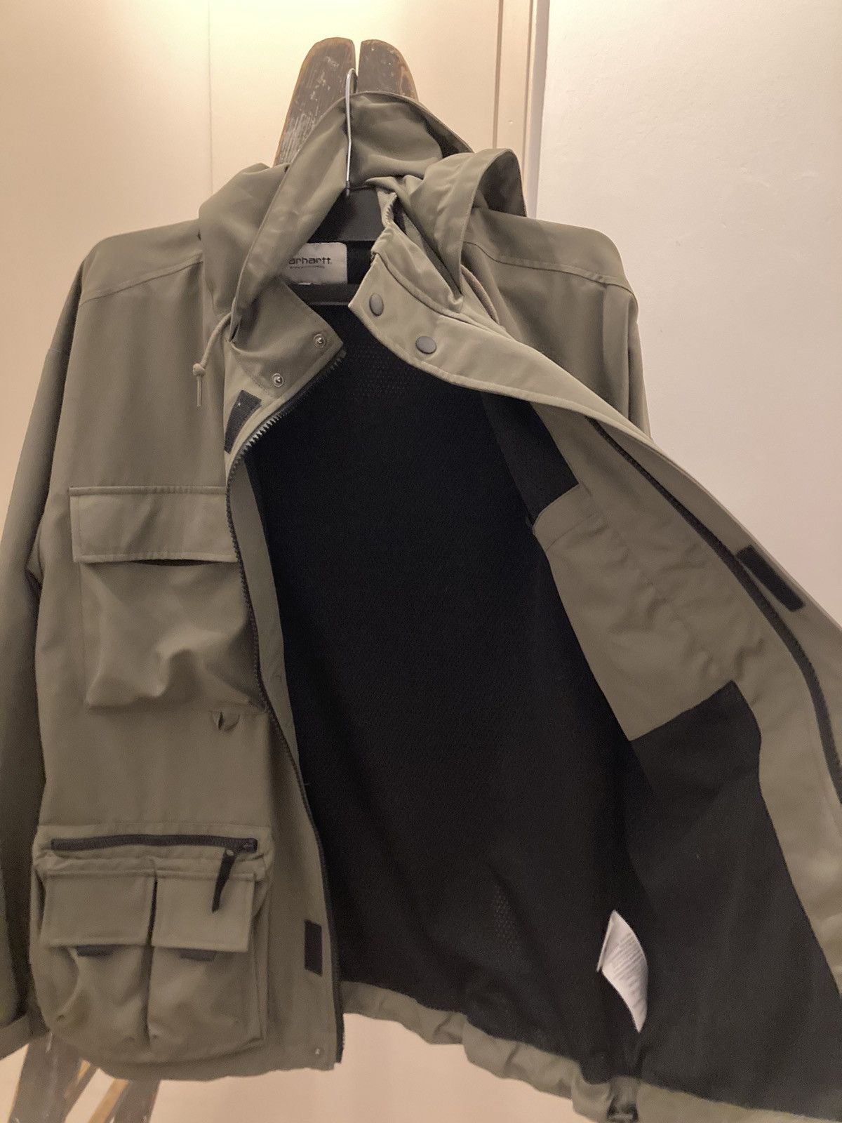Carhartt Wip Elmwood Jacket (Khaki/ Sz. L) Size US L / EU 52-54 / 3 - 6 Thumbnail