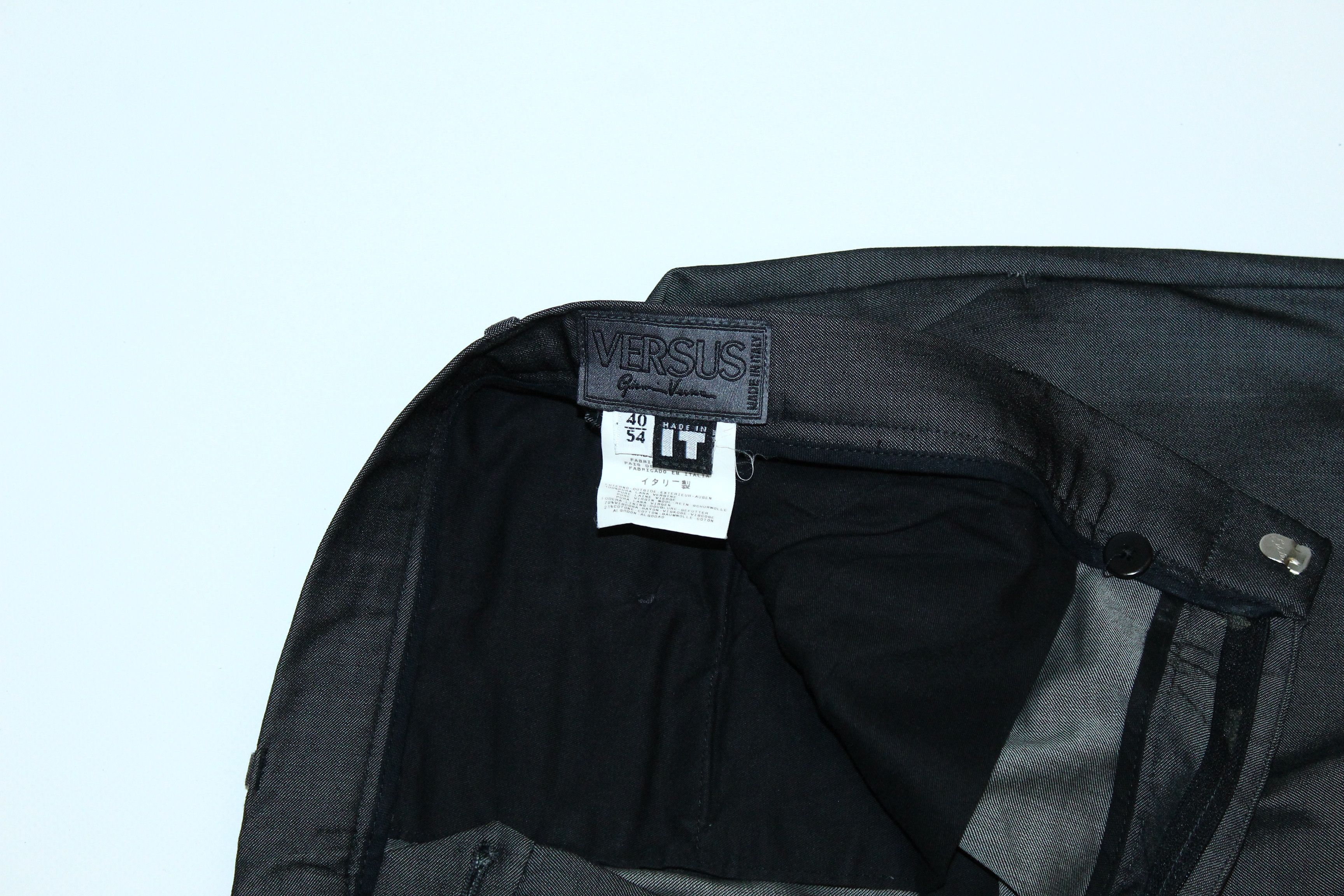 Versus Versace Earlie Versus Gianni Versace Pure Virgin Wool Dress Trousers Size US 40 / EU 56 - 5 Thumbnail