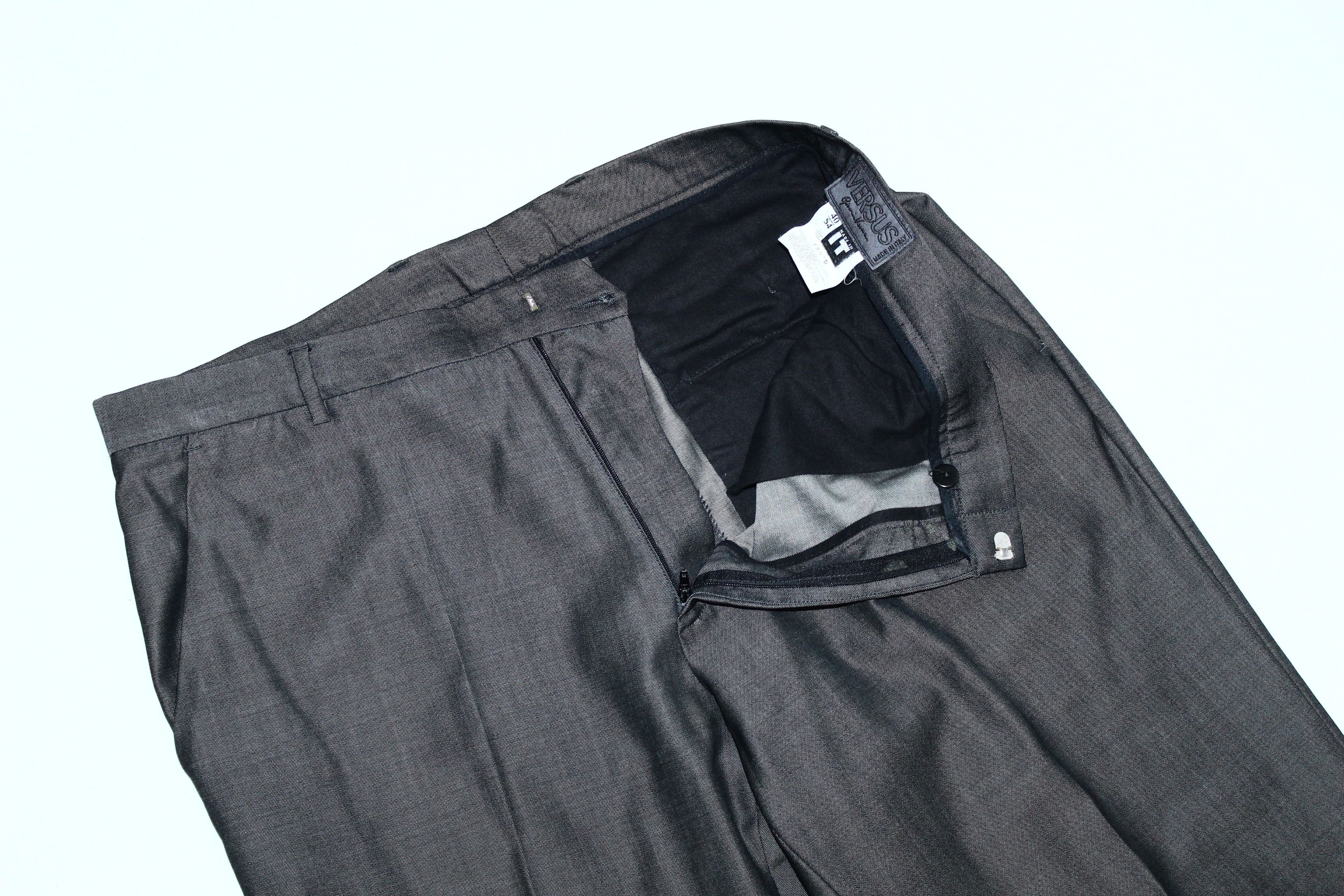 Versus Versace Earlie Versus Gianni Versace Pure Virgin Wool Dress Trousers Size US 40 / EU 56 - 4 Thumbnail