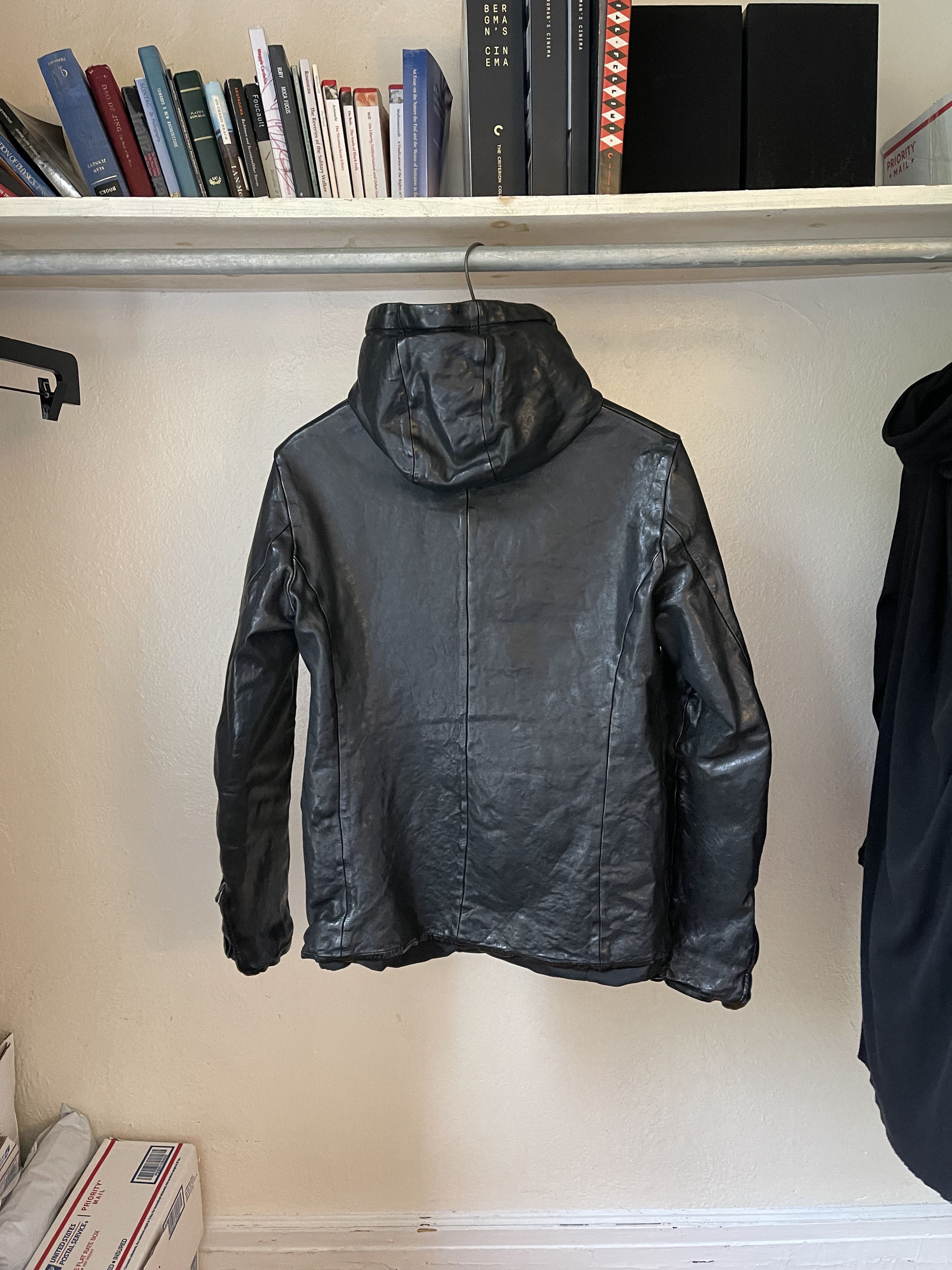 Isamu Katayama Backlash Pony Leather Hooded Jacket Size US L / EU 52-54 / 3 - 2 Thumbnail