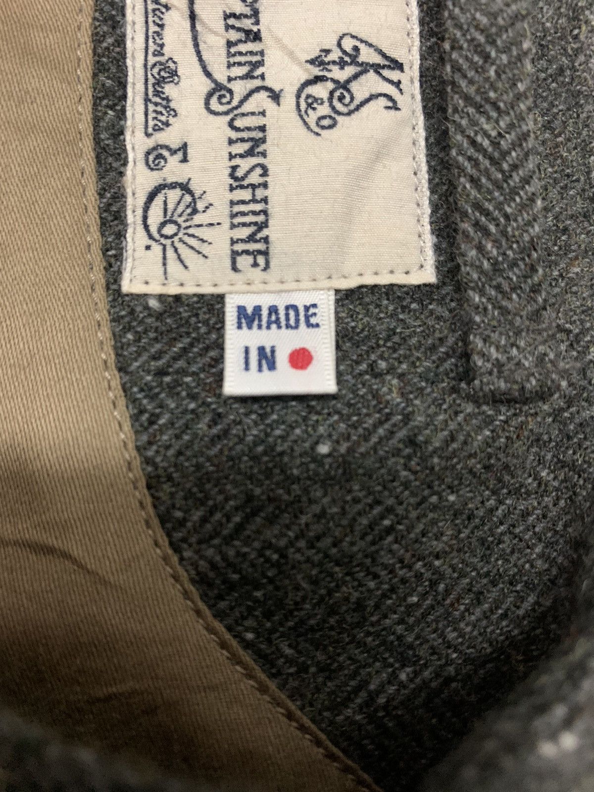 Japanese Brand Kaptain Sunshine Vest Wool Size 36S - 9 Thumbnail