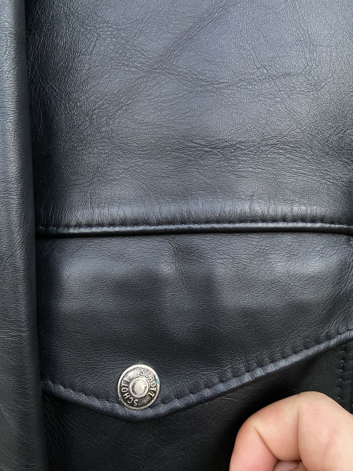 Schott Final drop❌Vintage Schott 184SM leather jacket made in USA Size US L / EU 52-54 / 3 - 5 Thumbnail