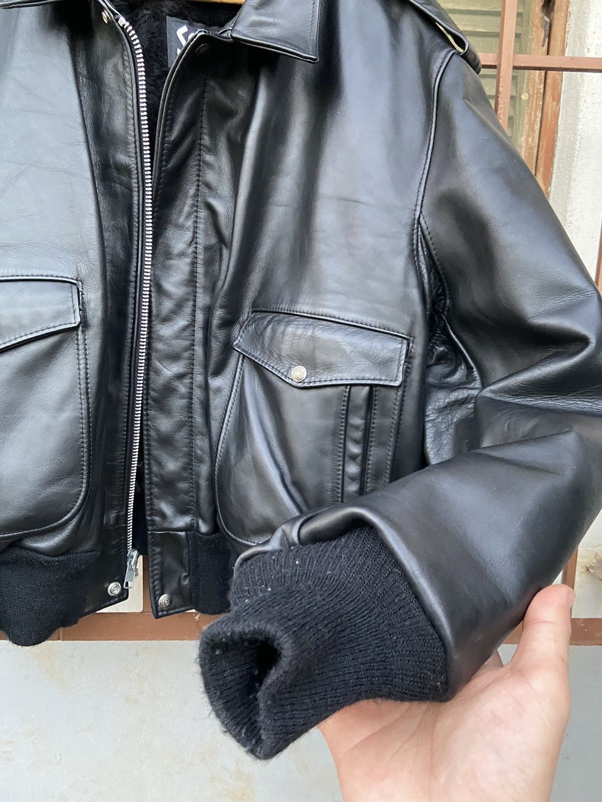 Schott Final drop❌Vintage Schott 184SM leather jacket made in USA Size US L / EU 52-54 / 3 - 3 Thumbnail