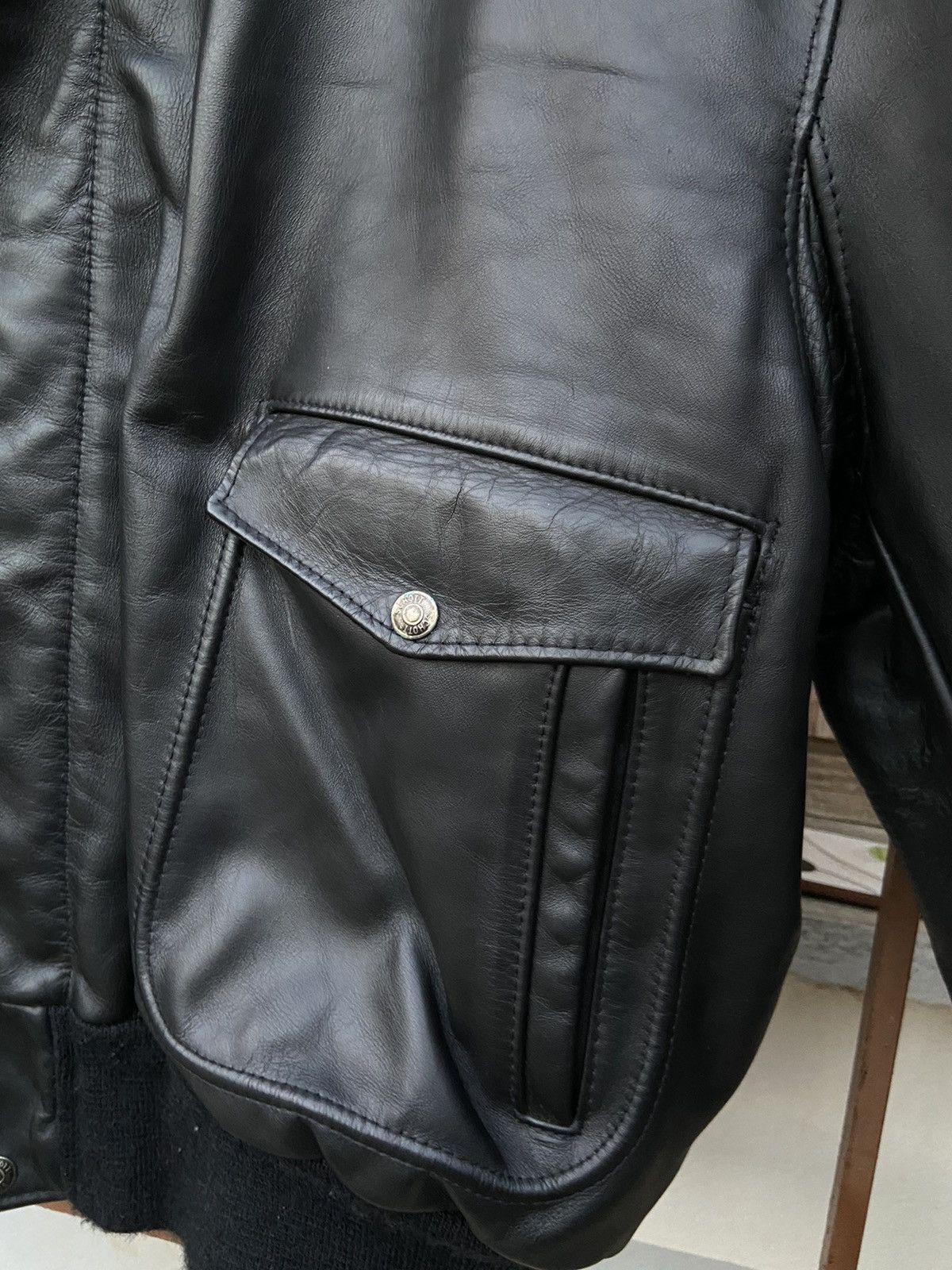 Schott Final drop❌Vintage Schott 184SM leather jacket made in USA Size US L / EU 52-54 / 3 - 9 Thumbnail