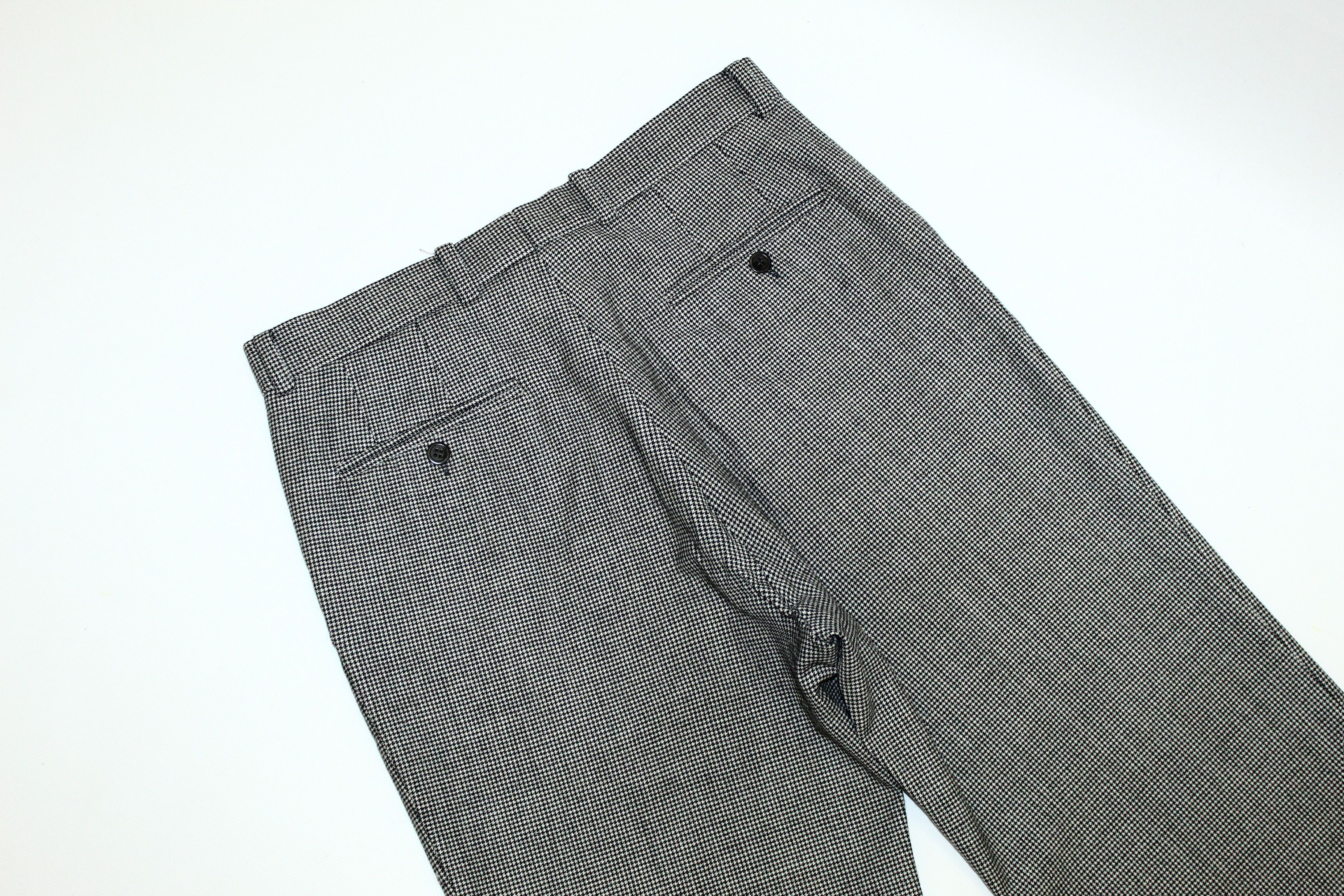 Versace 💥80's Early Gianni Versace Houndstooth Wool Trousers Size US 32 / EU 48 - 10 Thumbnail