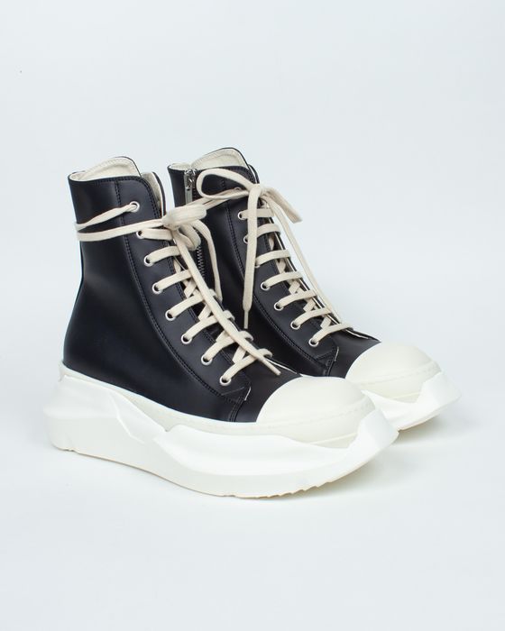 Rick Owens Rick Owens Vegan Leather Ramones Abstract High Sneakers new ...