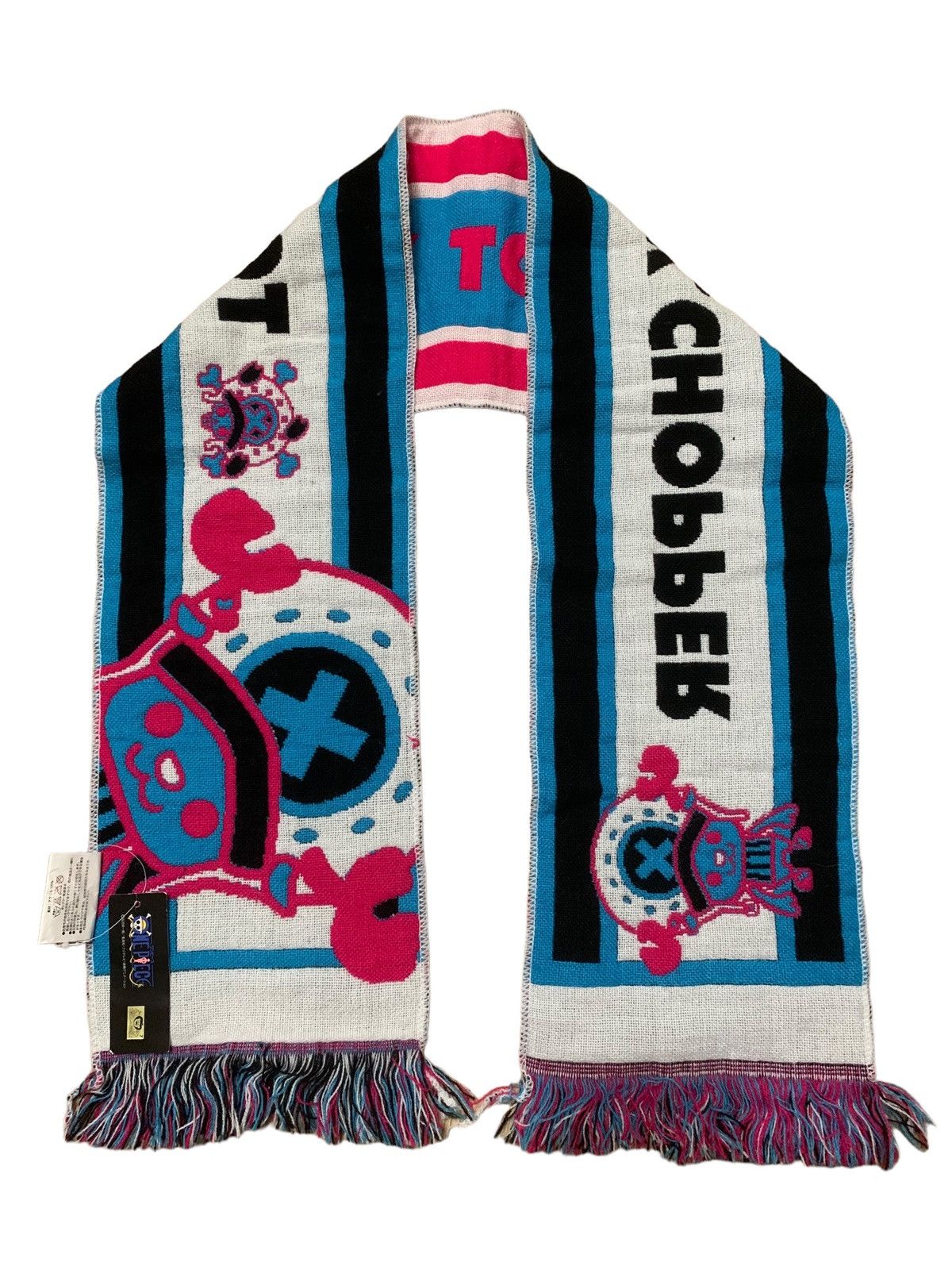 Anime × Cartoon Network × Japanese Brand 🇯🇵 ONE PIECE Scarf Muffler Wool Cashmere Size ONE SIZE - 4 Thumbnail