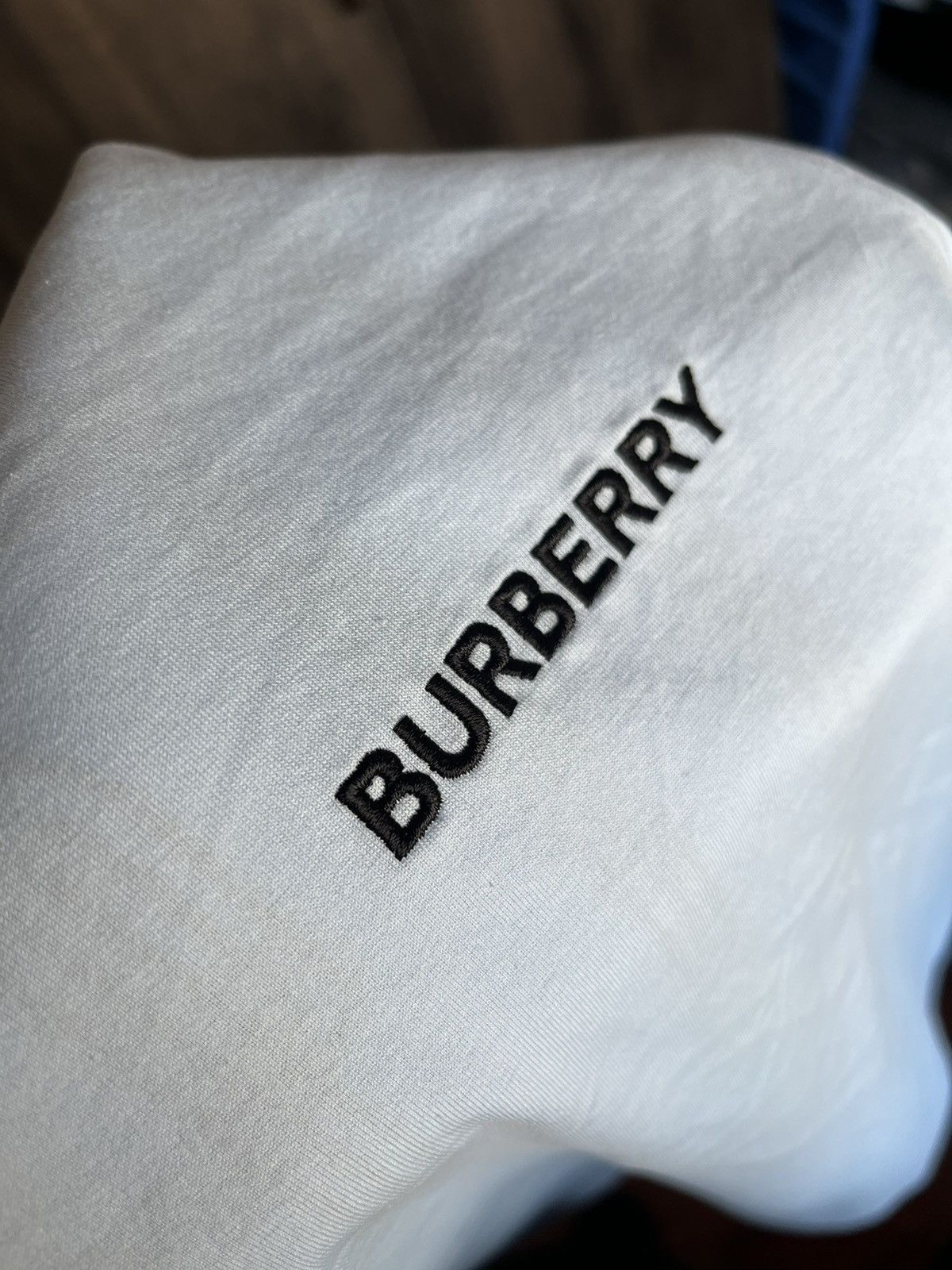 Burberry Monogram Embroidered Logo T Shirt New M Women