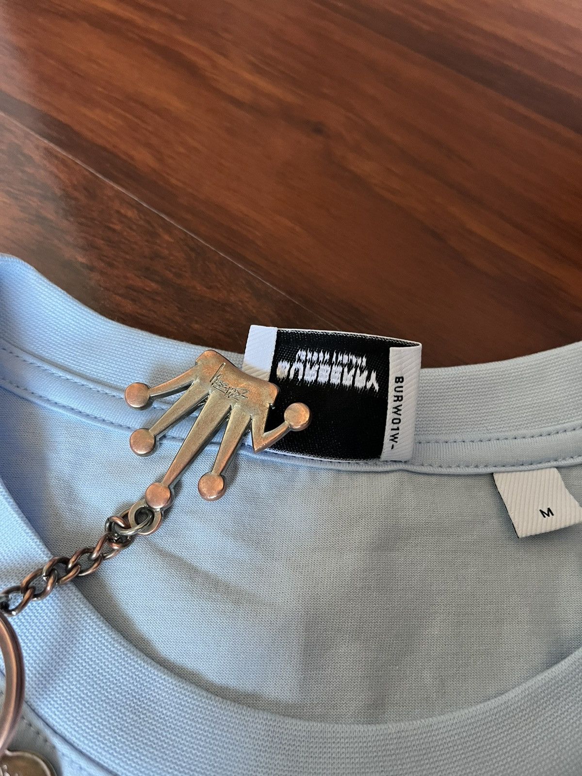 Burberry Monogram Embroidered Logo T Shirt New M Women