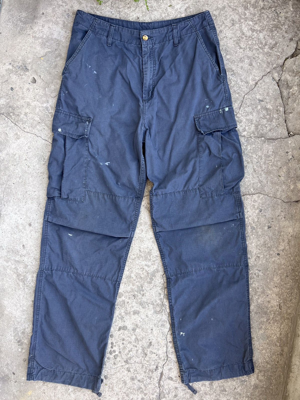 Carhartt × Vintage Vintage Carhartt Cargo Pants Washed distressed Size US 32 / EU 48 - 3 Thumbnail