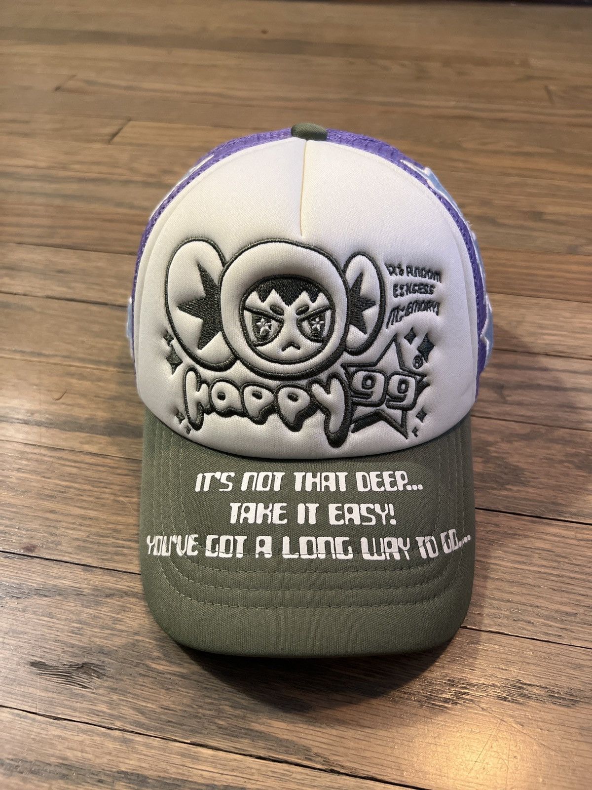 Happy99 Trucker Hat Gray