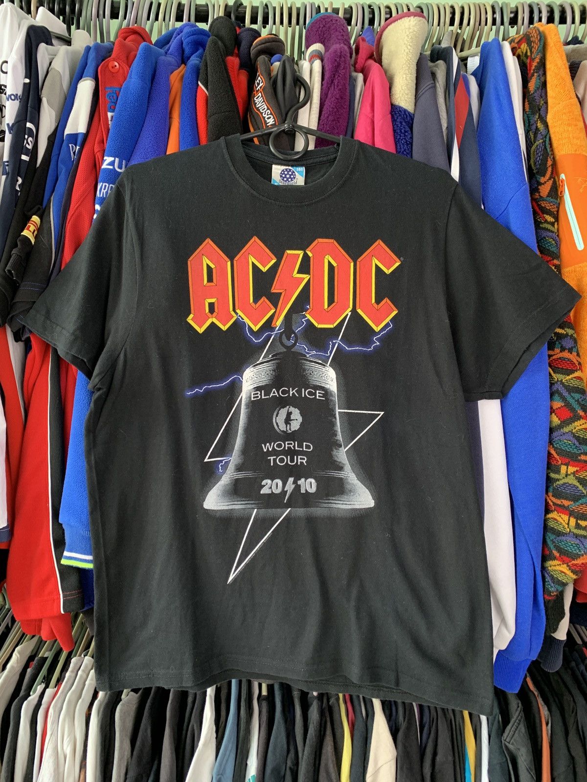 Vintage VINTAGE 2010 AC/DC BALL BLACK ICE WORLD TOUR TEE SHIRT | Grailed