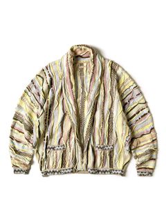 NWT RARE Kapital Boro Gaudy 7G Knit Fleece-Lined Bomber Jacket