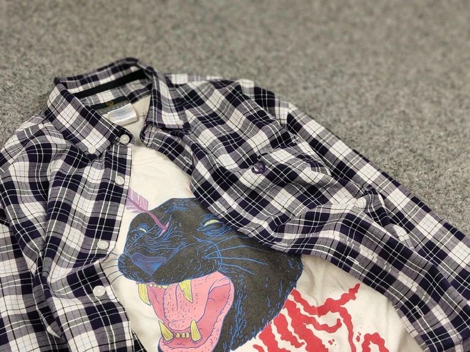 Flannel Vintage Flannel Shirt Travis Scott Style Streetwear Hype Size US L / EU 52-54 / 3 - 6 Thumbnail