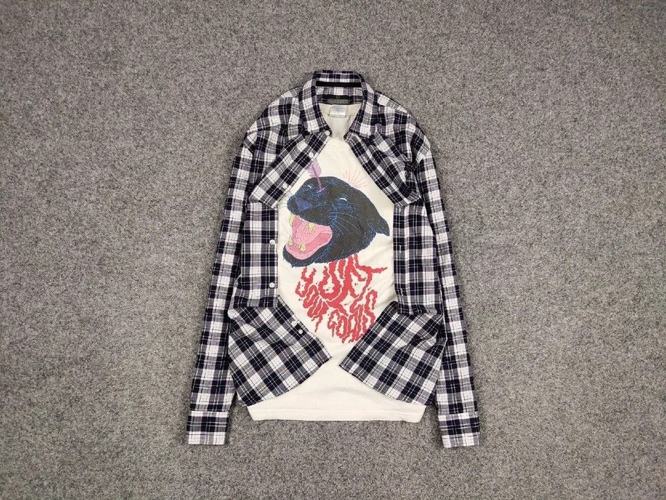 Flannel Vintage Flannel Shirt Travis Scott Style Streetwear Hype Size US L / EU 52-54 / 3 - 1 Thumbnail