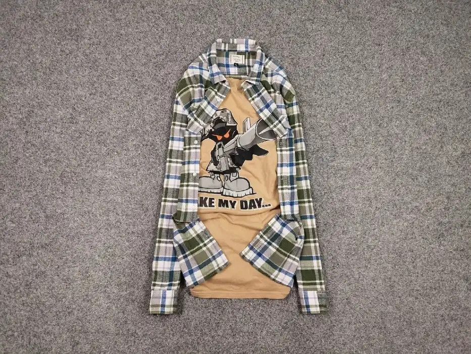 Flannel Vintage Flannel Shirt Travis Scott Style Streetwear Hype Size US L / EU 52-54 / 3 - 1 Thumbnail