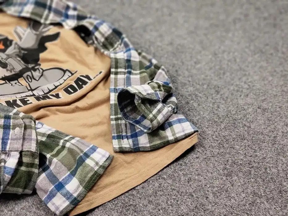 Flannel Vintage Flannel Shirt Travis Scott Style Streetwear Hype Size US L / EU 52-54 / 3 - 6 Thumbnail