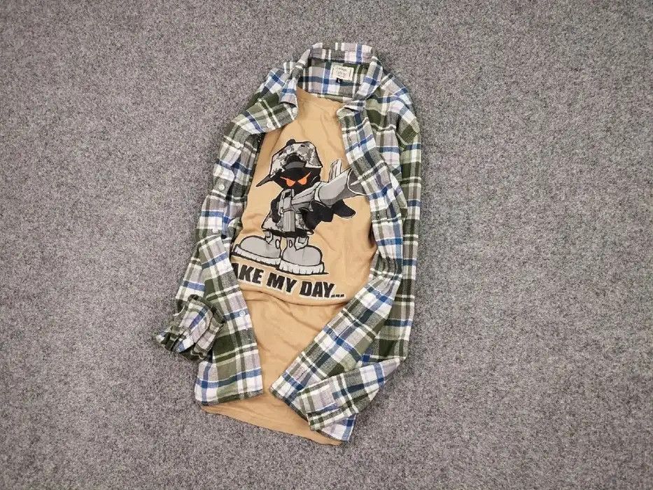 Flannel Vintage Flannel Shirt Travis Scott Style Streetwear Hype Size US L / EU 52-54 / 3 - 2 Thumbnail
