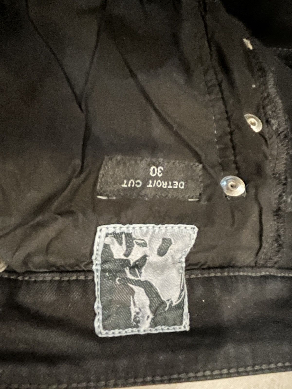 Rick Owens × Rick Owens Drkshdw Rick Owens Slashed Destroyed Detroit Denim Size US 31 - 4 Thumbnail