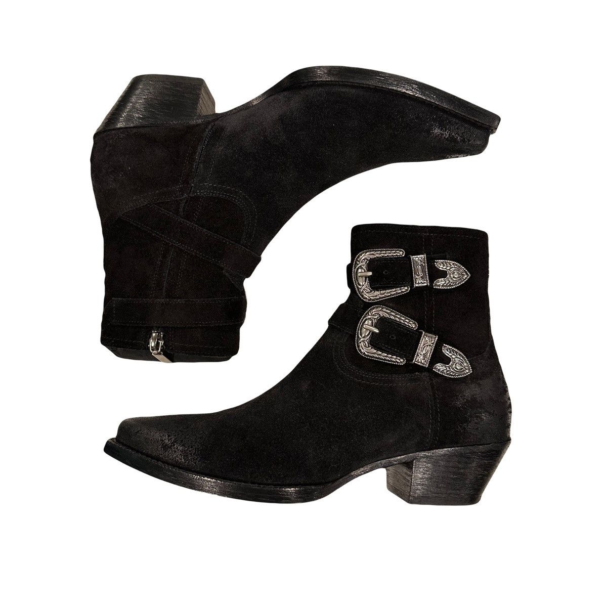 Saint Laurent Paris Saint Laurent Lukas Belt Buckle Boots