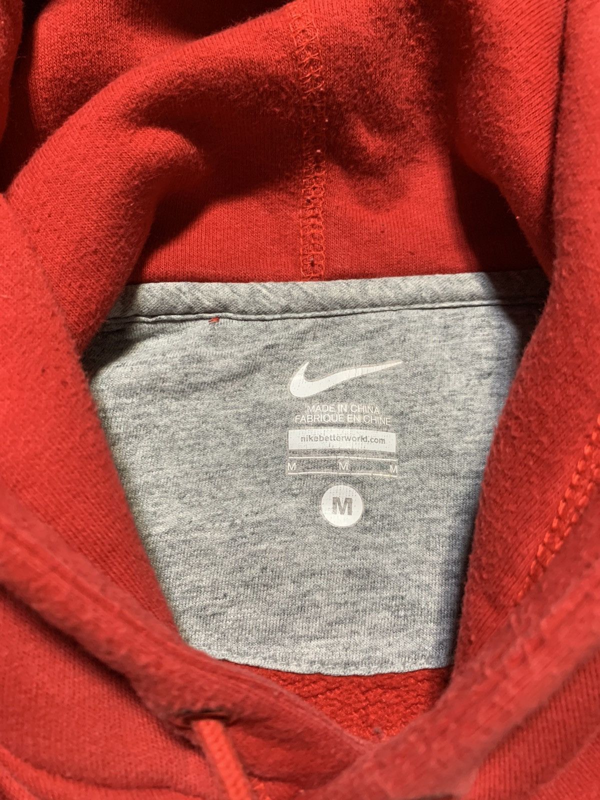 Nike Vintage Nike Basic Red Hoodie Size US M / EU 48-50 / 2 - 11 Thumbnail