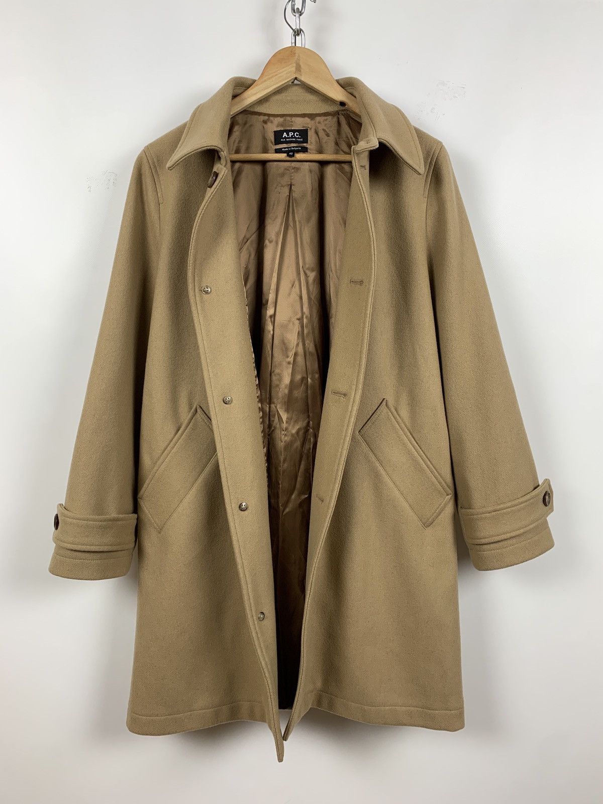 A.P.C. A.P.C Women’s Wool Trench Coat Size M / US 6-8 / IT 42-44 - 2 Thumbnail