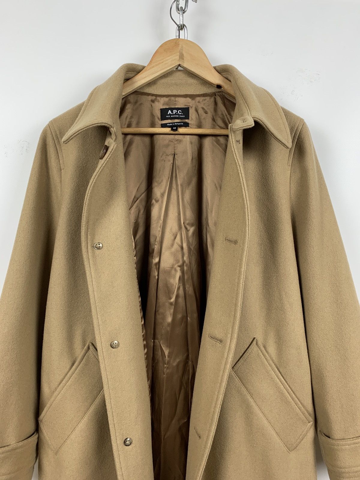 A.P.C. A.P.C Women’s Wool Trench Coat Size M / US 6-8 / IT 42-44 - 15 Thumbnail