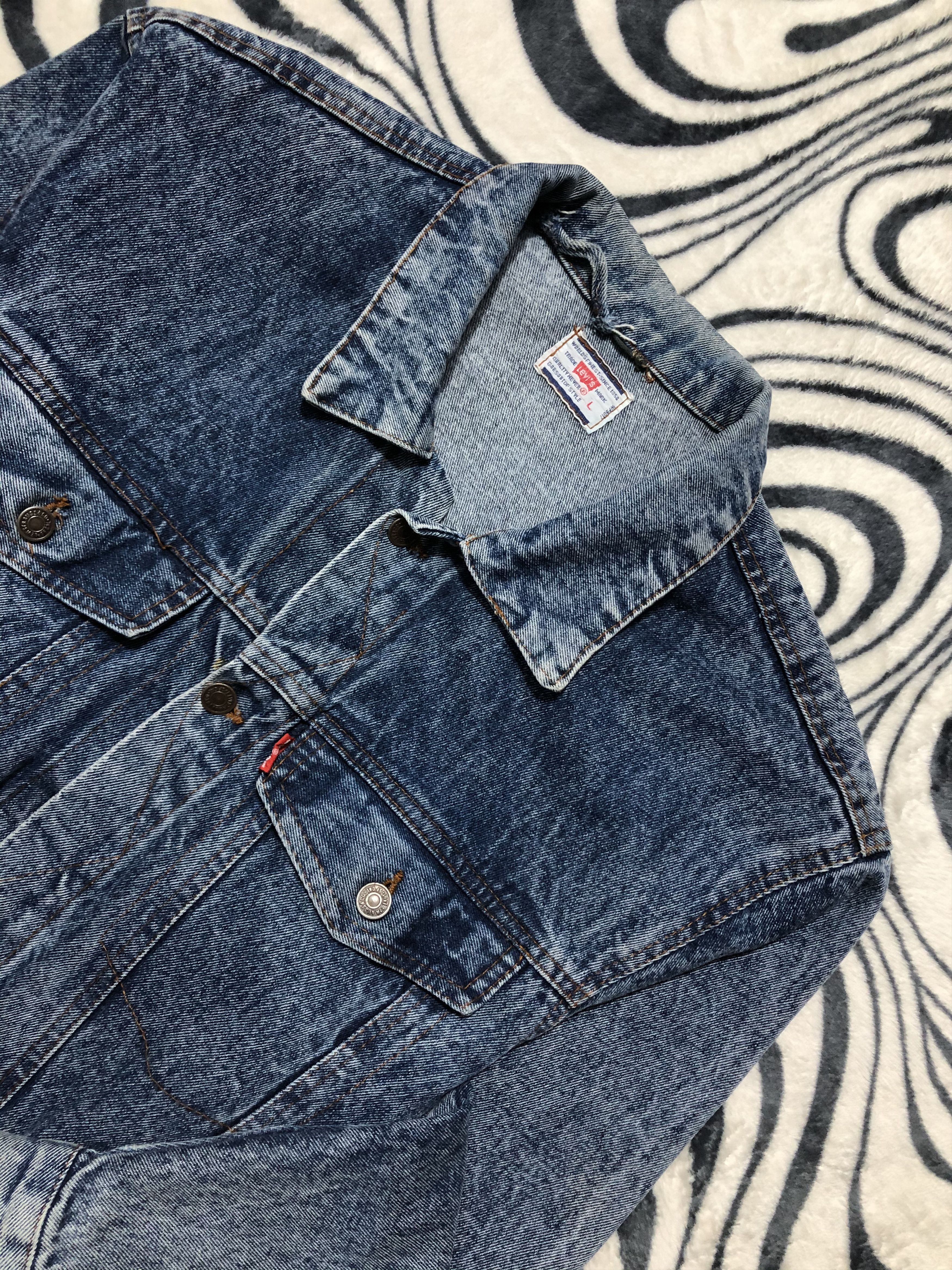 Levi's Levi's 90s Vintage Washed Denim Jacket Size US L / EU 52-54 / 3 - 2 Thumbnail
