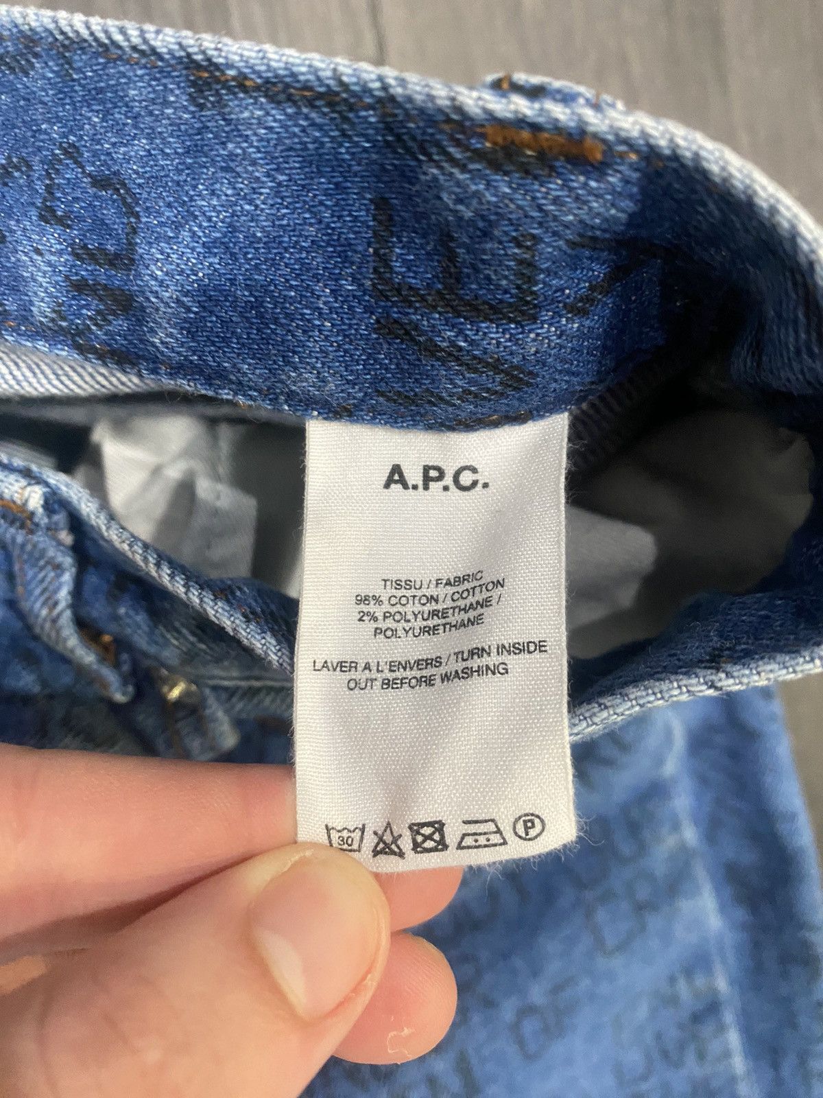 A.P.C. A.P.C X Braindead Indigo Jeans Size 33 Size US 33 - 4 Thumbnail