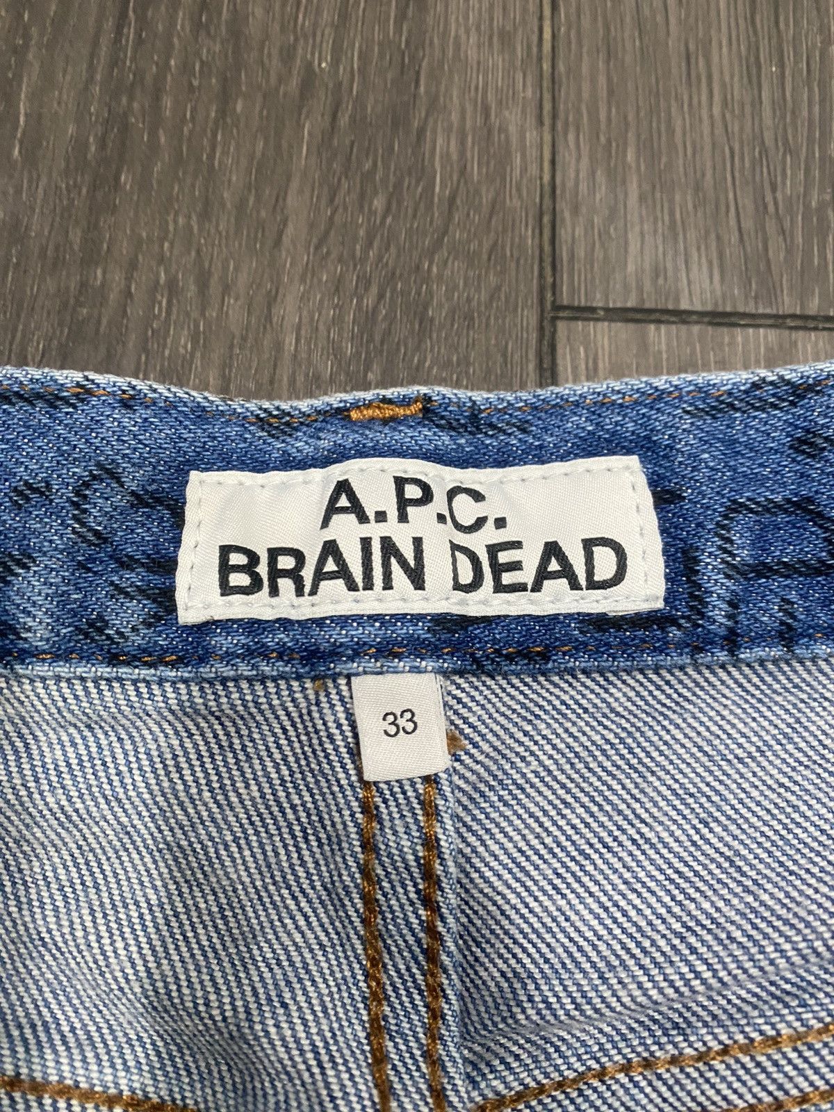 A.P.C. A.P.C X Braindead Indigo Jeans Size 33 Size US 33 - 3 Thumbnail