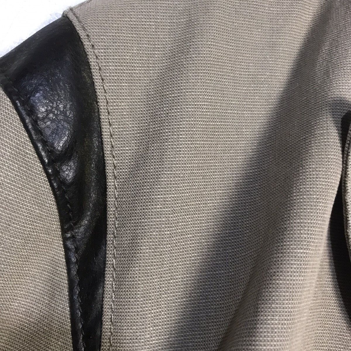 Hugo boss leather lining long jacket