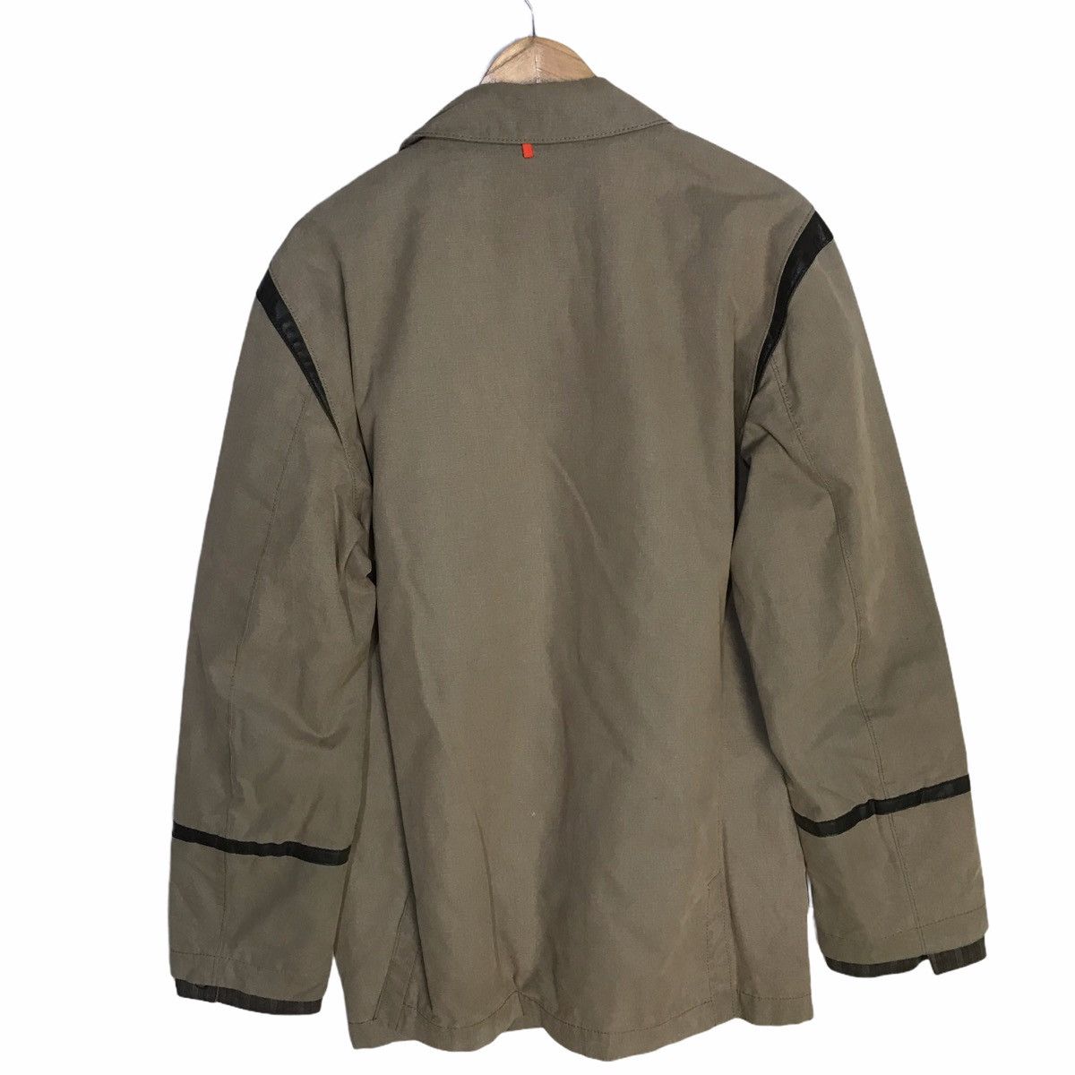 Hugo boss leather lining long jacket
