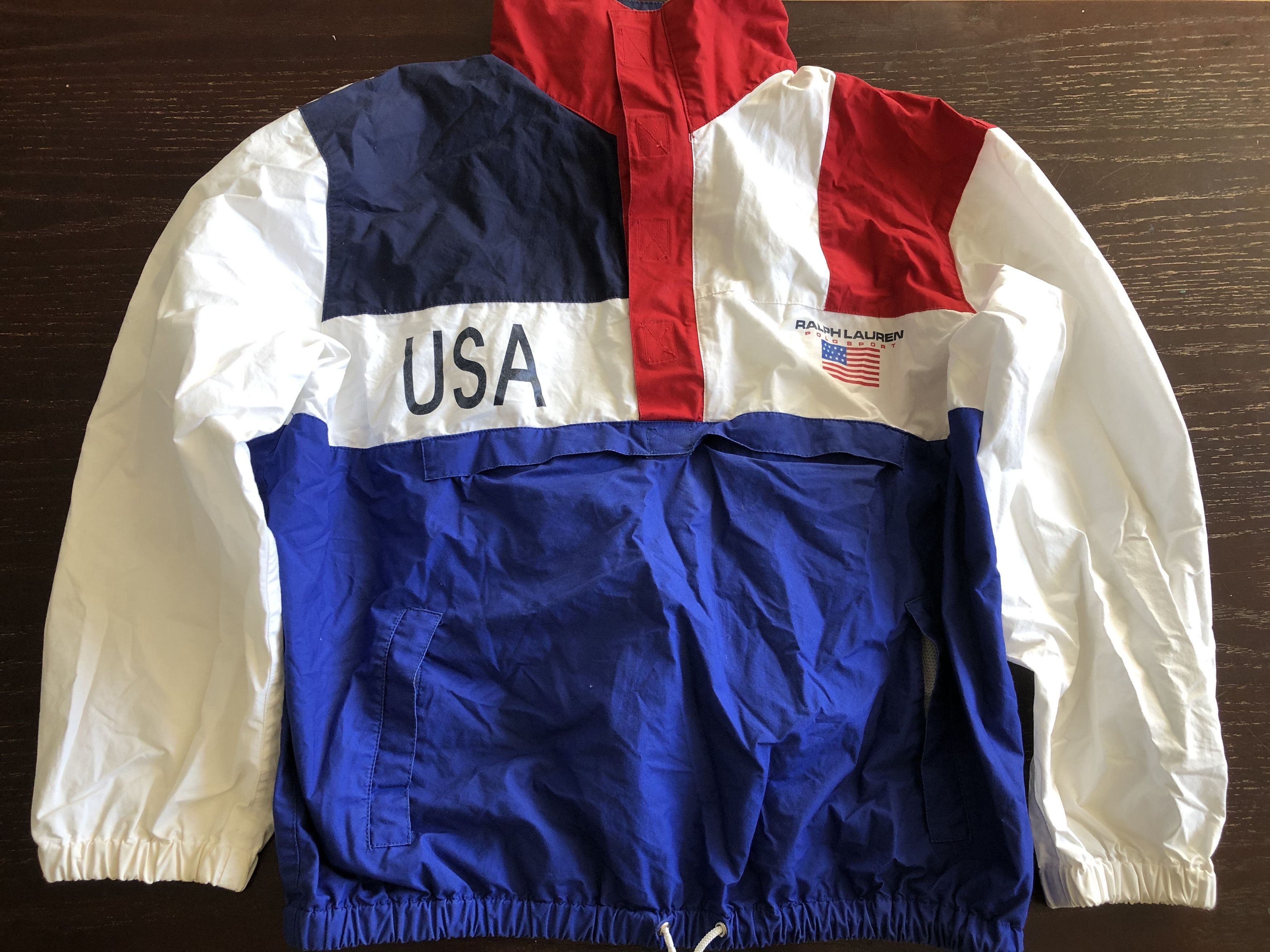 Polo Ralph Lauren VINTAGE POLO RALPH LAUREN USA Pullover Jacket LARGE Size US M / EU 48-50 / 2 - 2 Thumbnail