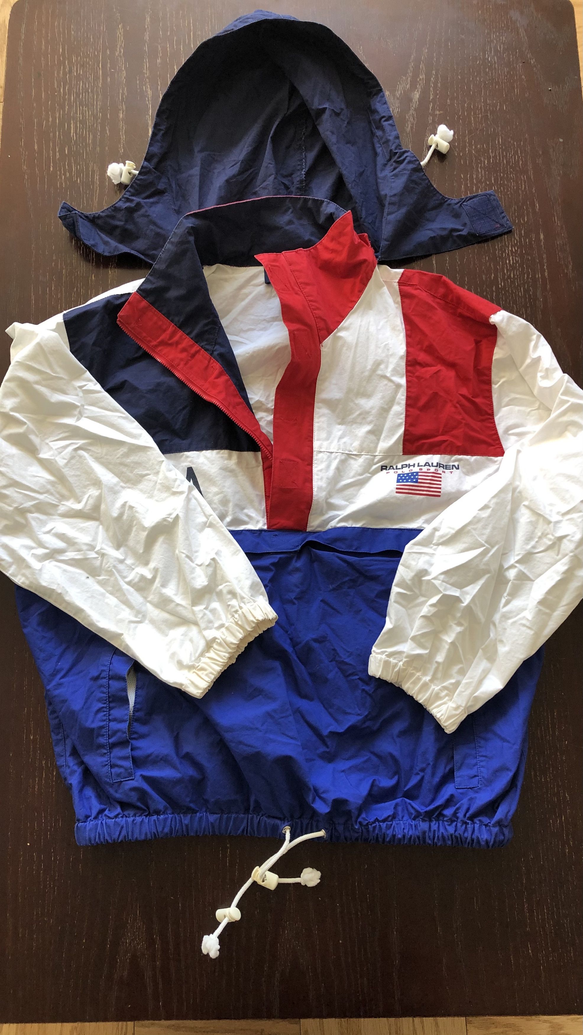 Polo Ralph Lauren VINTAGE POLO RALPH LAUREN USA Pullover Jacket LARGE Size US M / EU 48-50 / 2 - 6 Thumbnail