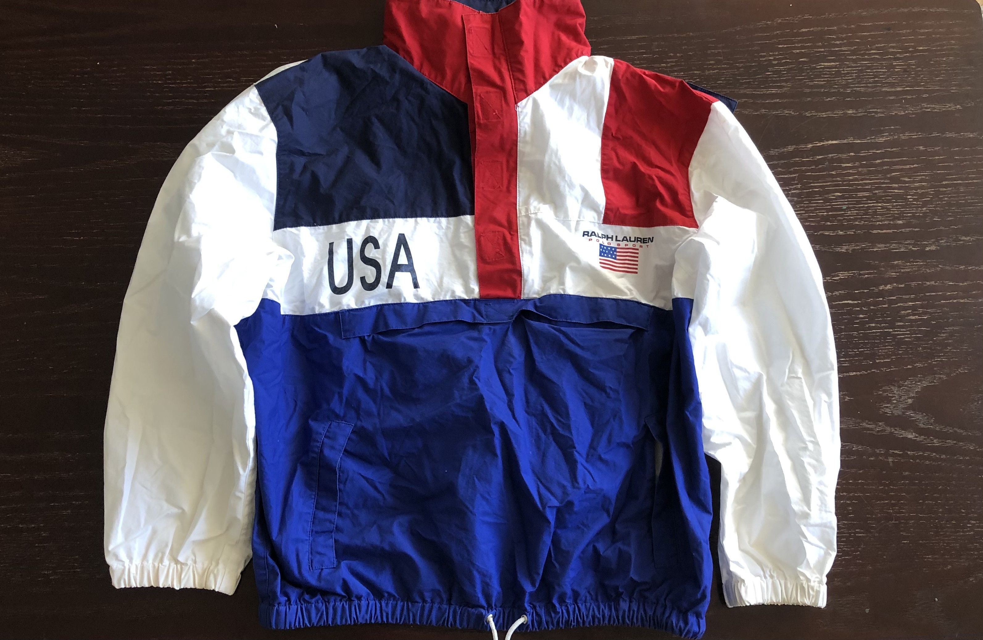 Polo Ralph Lauren VINTAGE POLO RALPH LAUREN USA Pullover Jacket LARGE Size US M / EU 48-50 / 2 - 1 Thumbnail