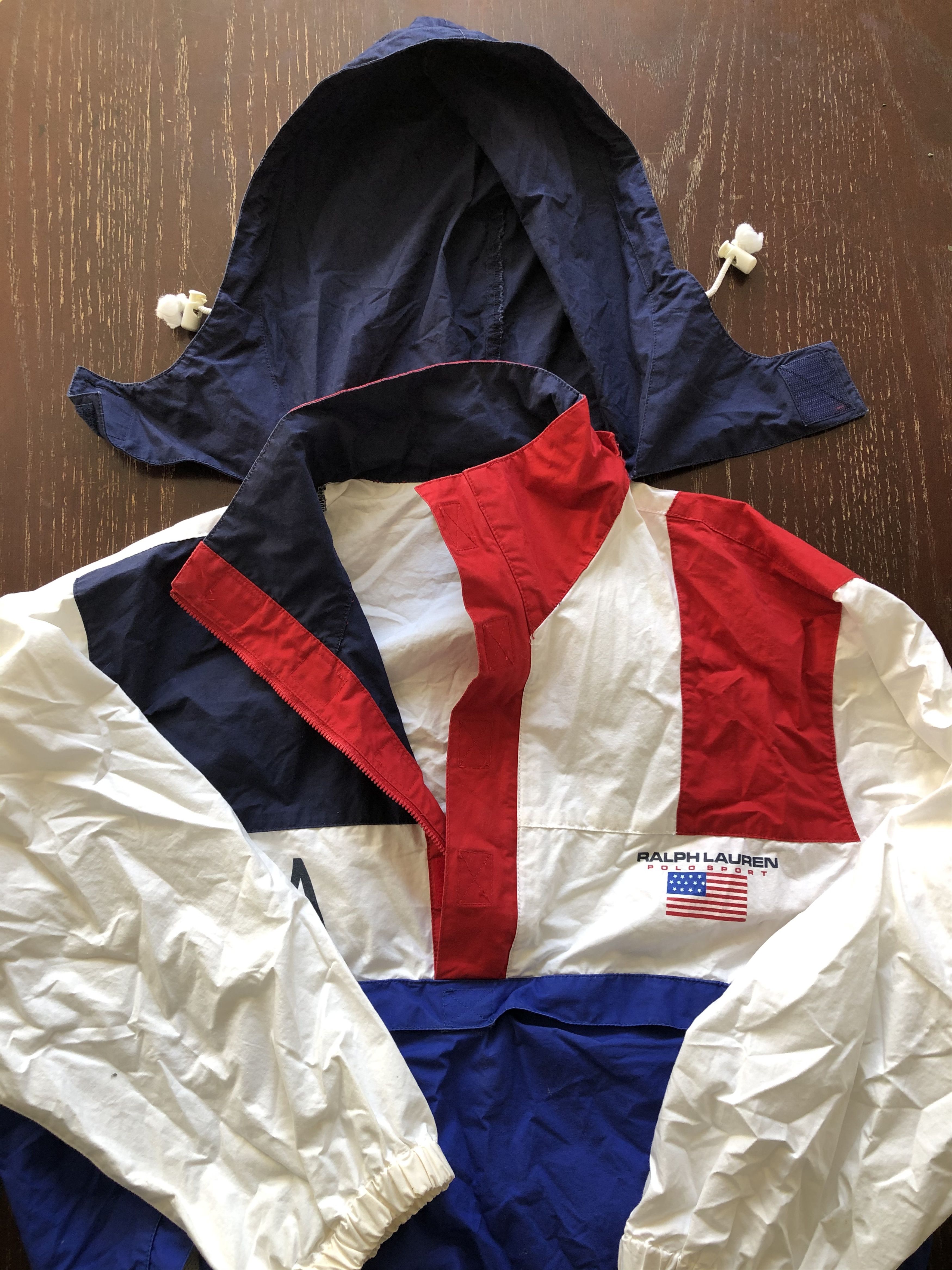 Polo Ralph Lauren VINTAGE POLO RALPH LAUREN USA Pullover Jacket LARGE Size US M / EU 48-50 / 2 - 5 Thumbnail
