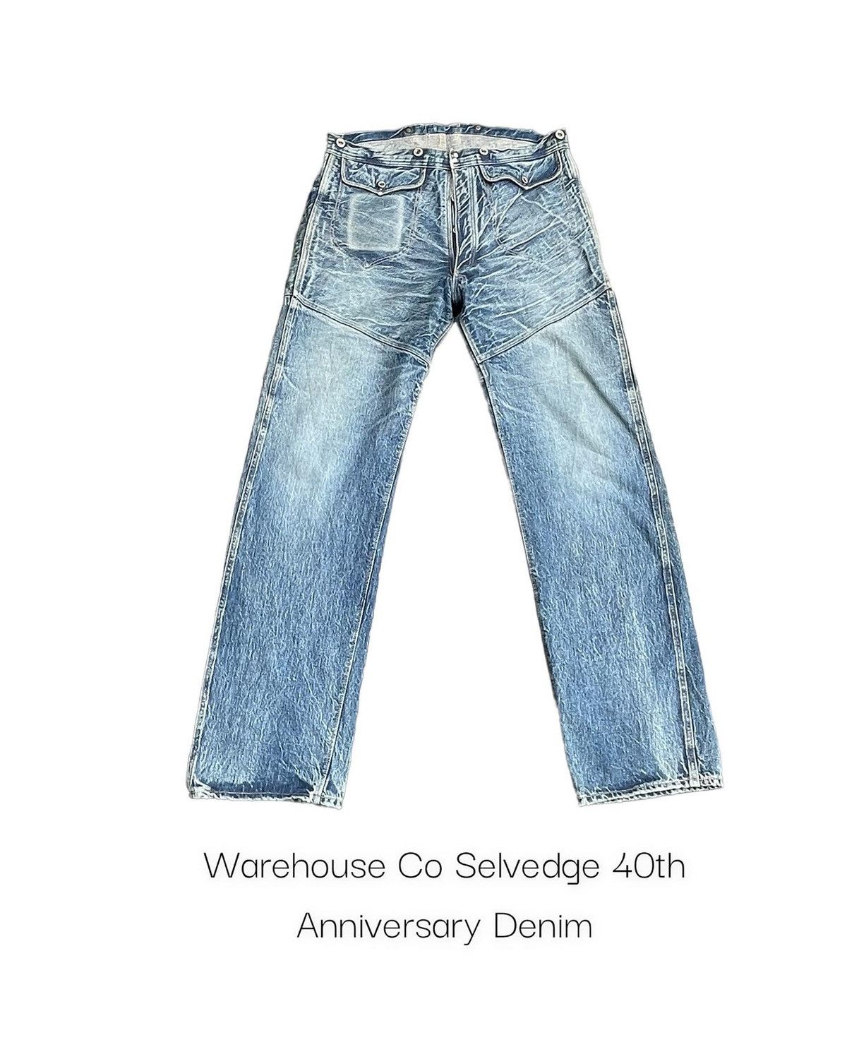 Japanese Brand Vintage Warehouse & Co Selvedge 40th Anniversary Size US 33 - 1 Thumbnail