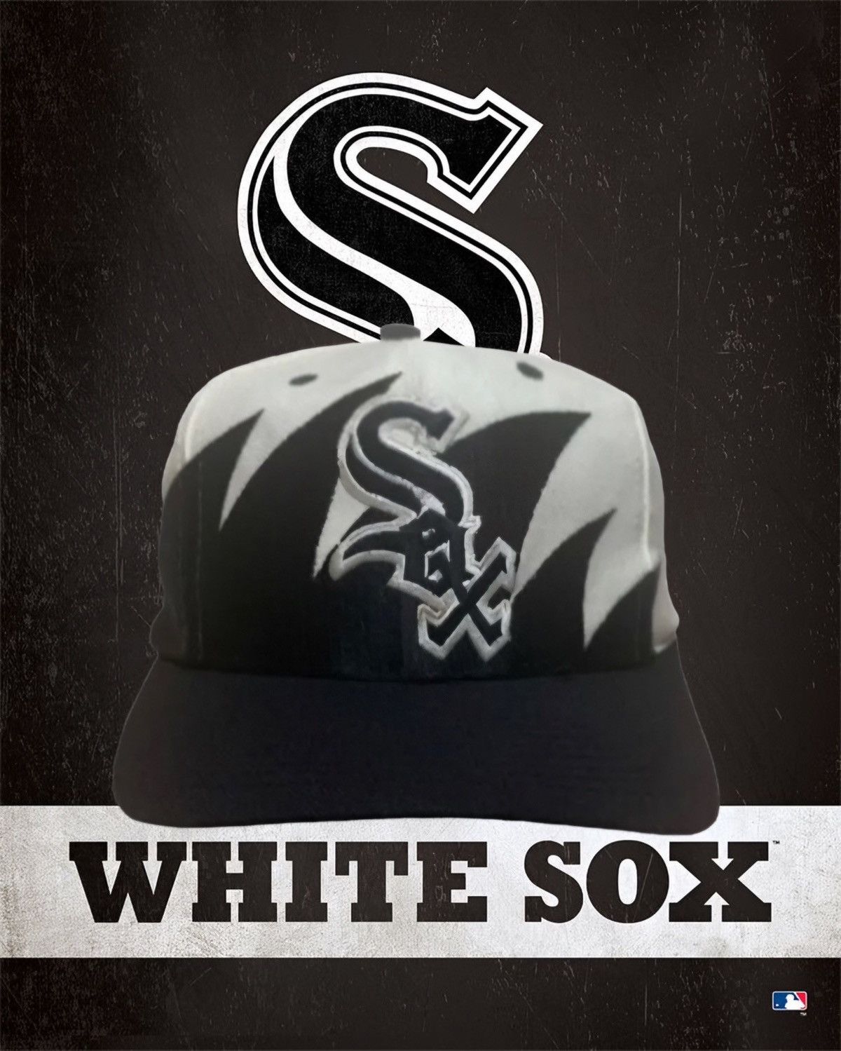 Logo Athletic × Vintage 🔥🔥 Chicago White Sox Logo Athletic Sharktooth Snapback Hat Size ONE SIZE - 1 Thumbnail