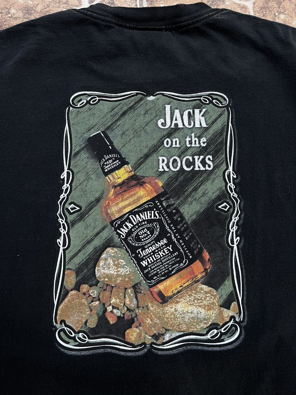 Vintage Vintage Jack Daniels on the rocks TShirt Grailed