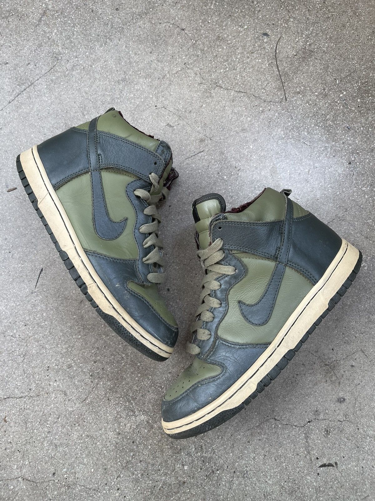 Nike 2007 wmns Nike Dunk High dark army green Size US 7.5 / IT 37.5 - 1 Thumbnail
