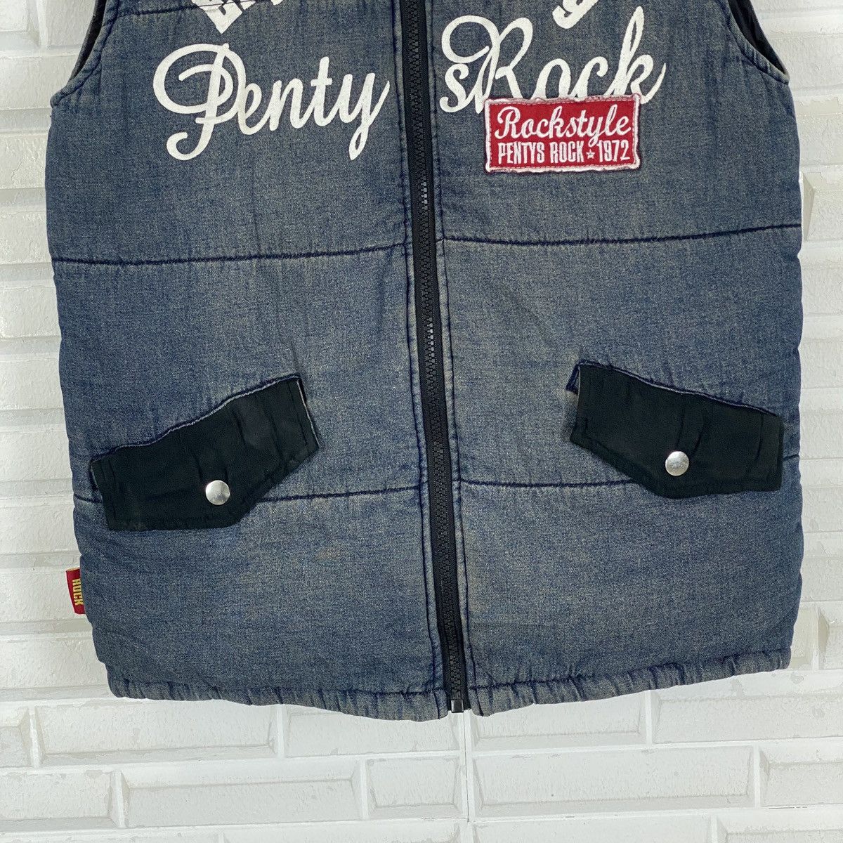 Japanese Brand Penty’s Rock Denim Down Vest Size US S / EU 44-46 / 1 - 4 Thumbnail