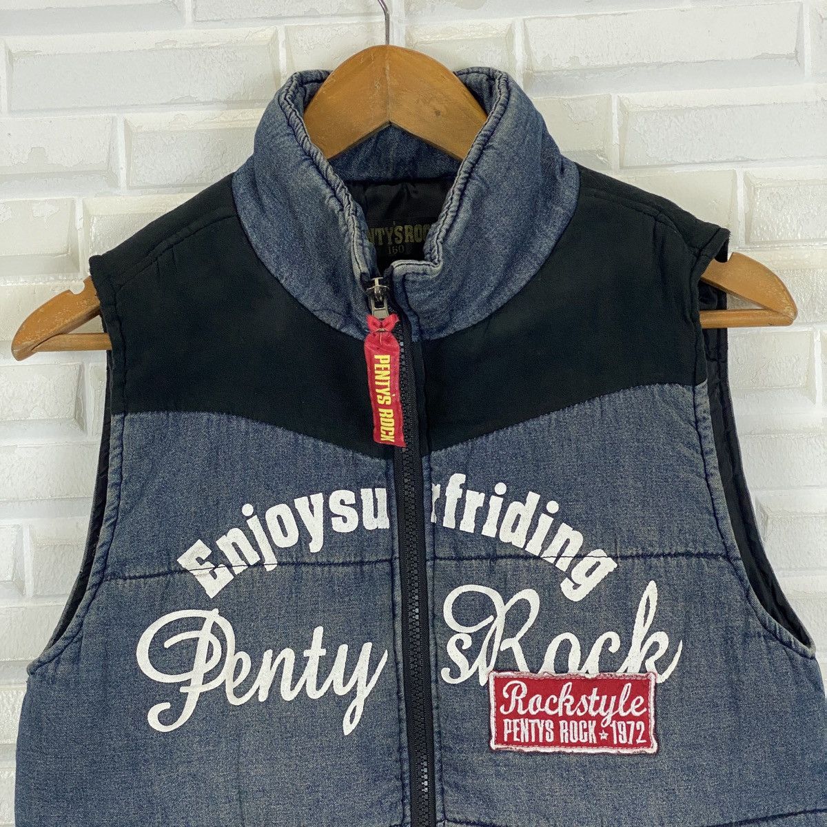 Japanese Brand Penty’s Rock Denim Down Vest Size US S / EU 44-46 / 1 - 3 Thumbnail