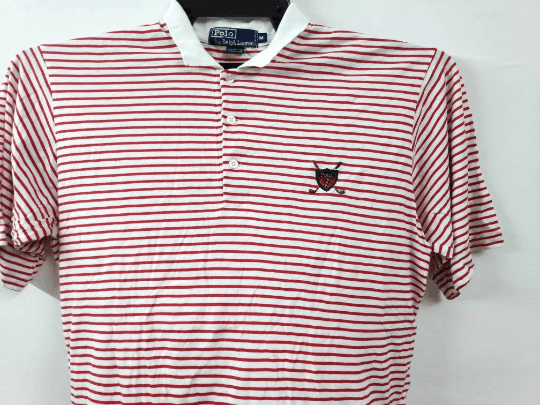 Polo Ralph Lauren Vintage POLO RALPH LAUREN Striped Polo Shirt Size US M / EU 48-50 / 2 - 2 Thumbnail