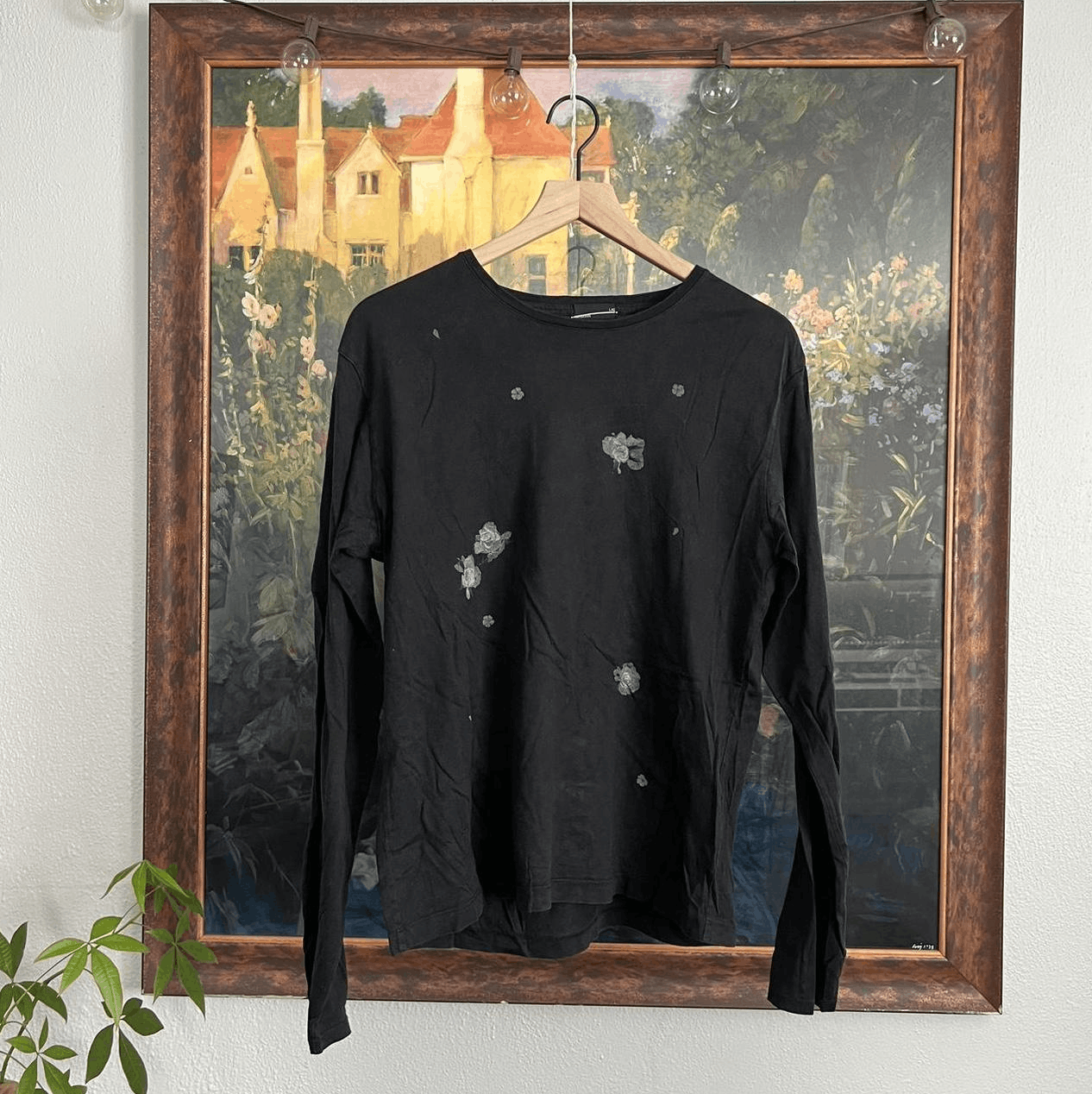 LAD MUSICIAN 【Long Shirt】 LAD MUSICIAN LONG SLEEVE SHIRT 20AW DECHINE INKJET FLOWER